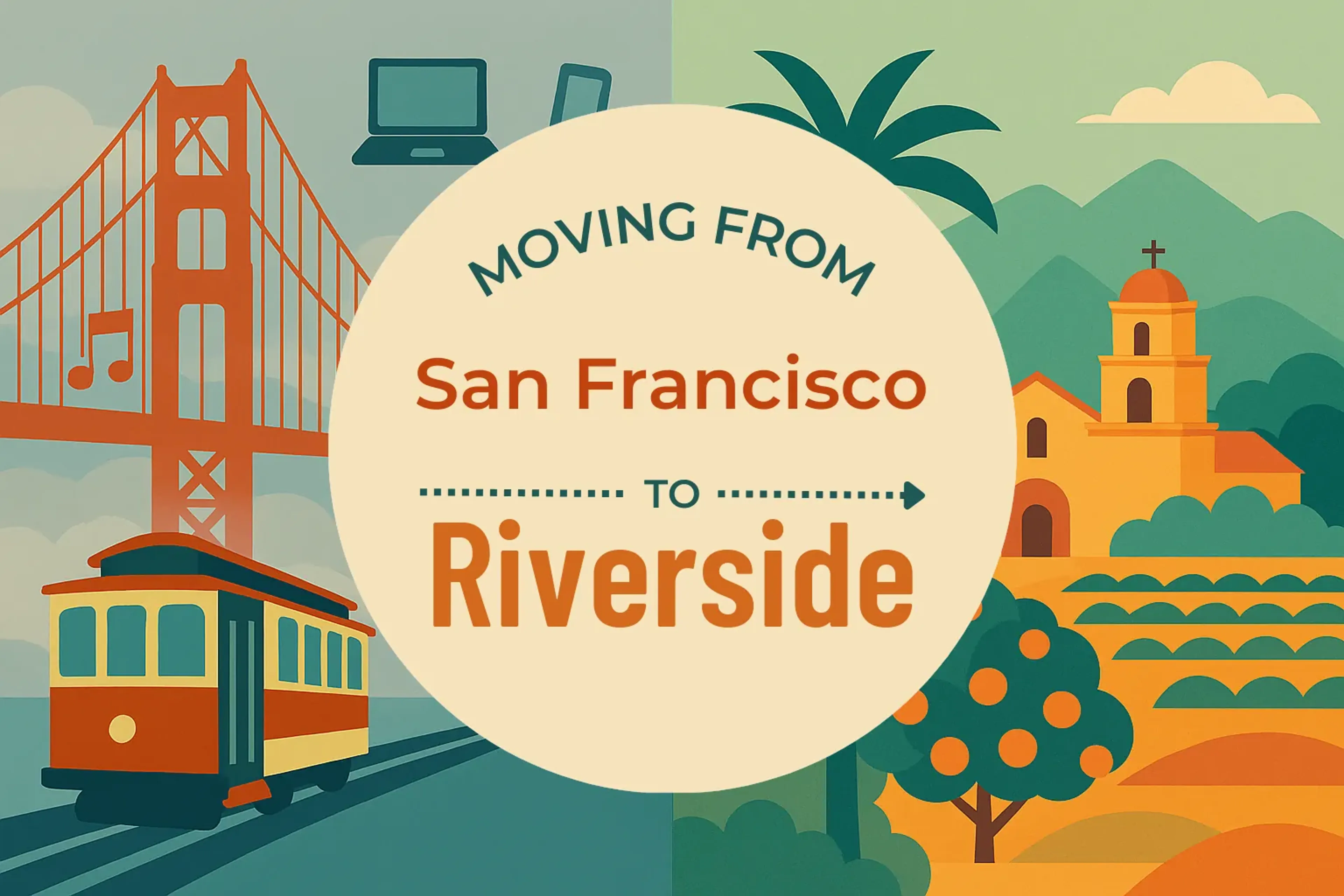 Side-by-side comparison of San Francisco to Riverside moving companies
