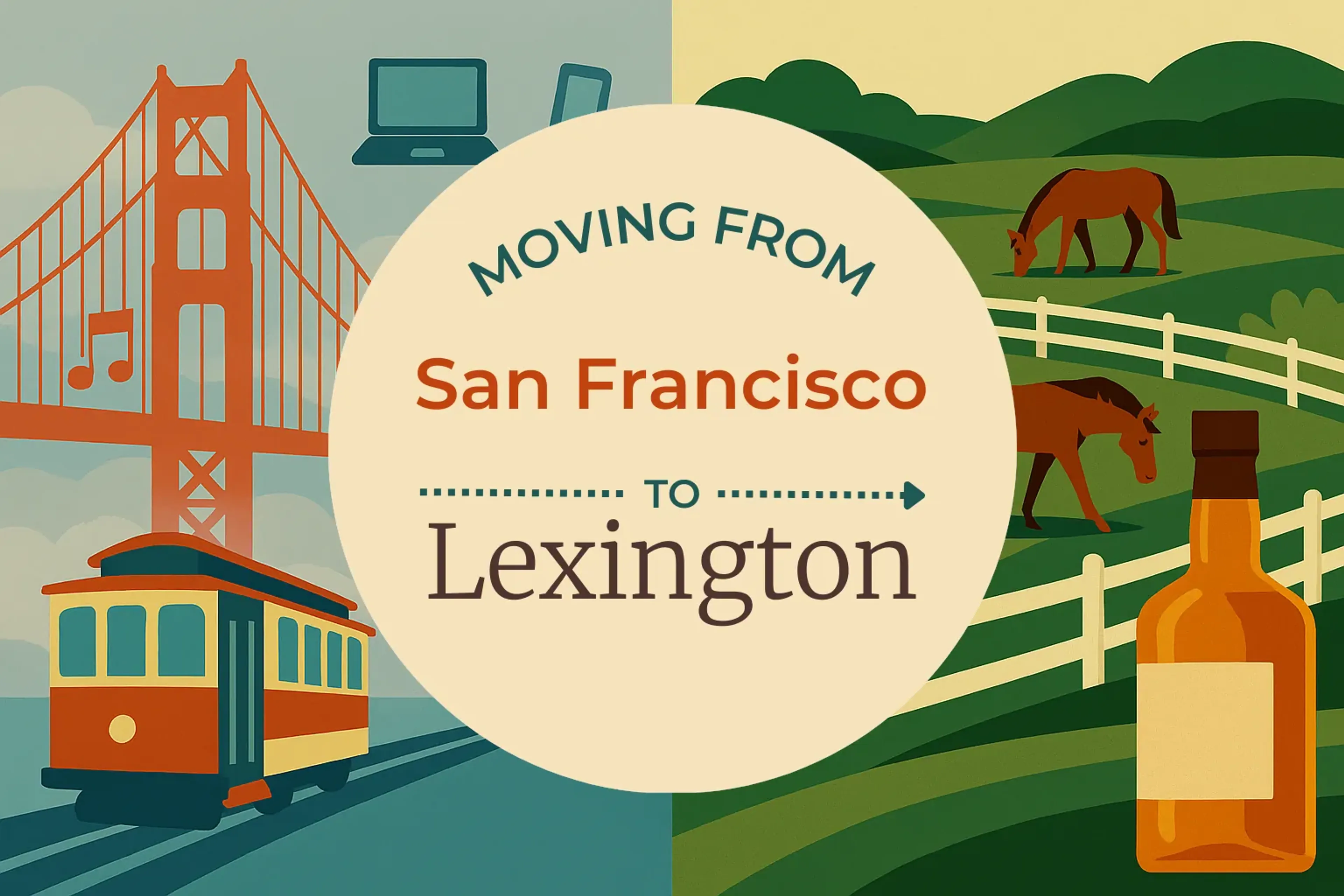 Side-by-side comparison of San Francisco to Lexington moving companies