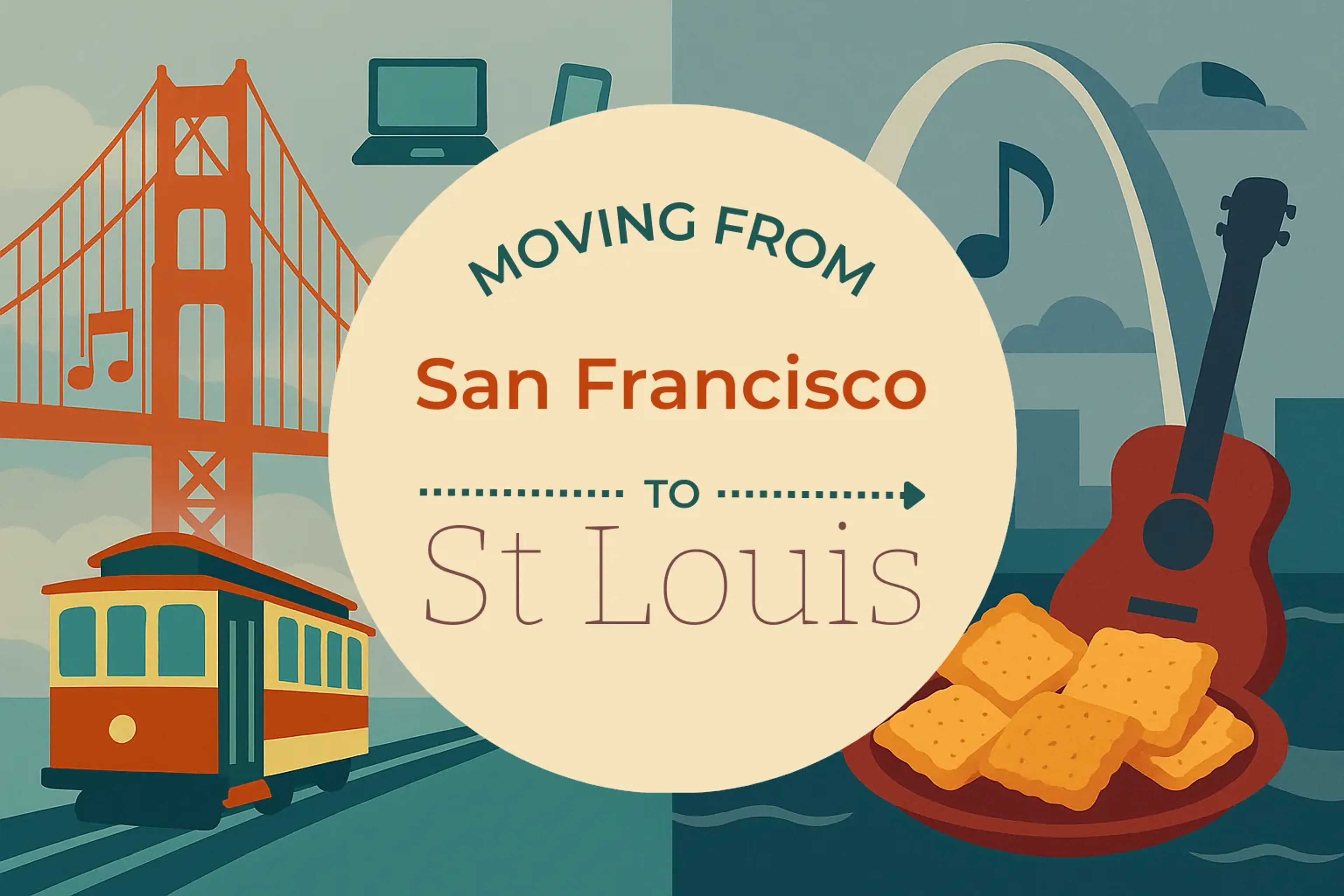 Side-by-side comparison of San Francisco to St. Louis moving companies