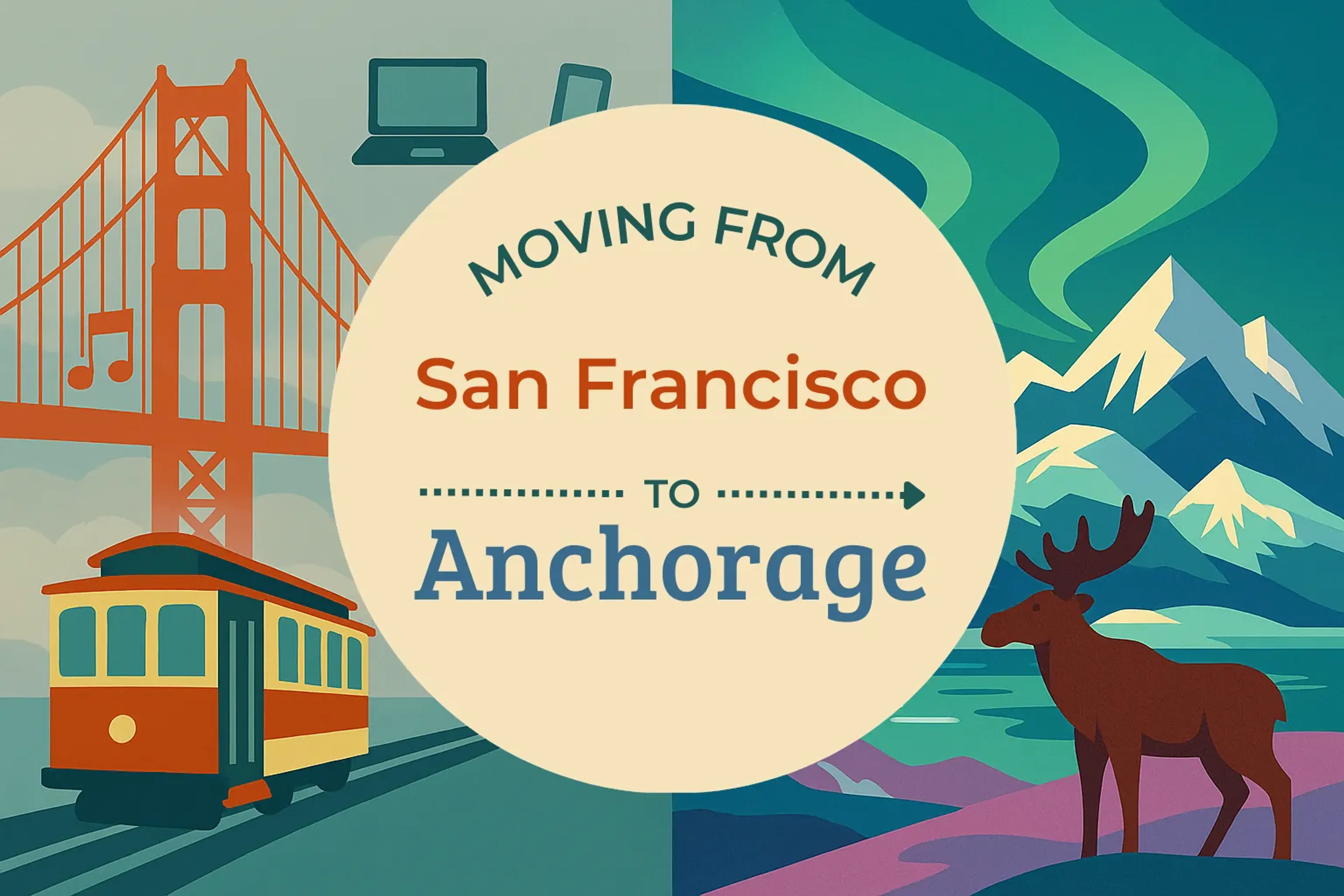 Side-by-side comparison of San Francisco to Anchorage moving companies