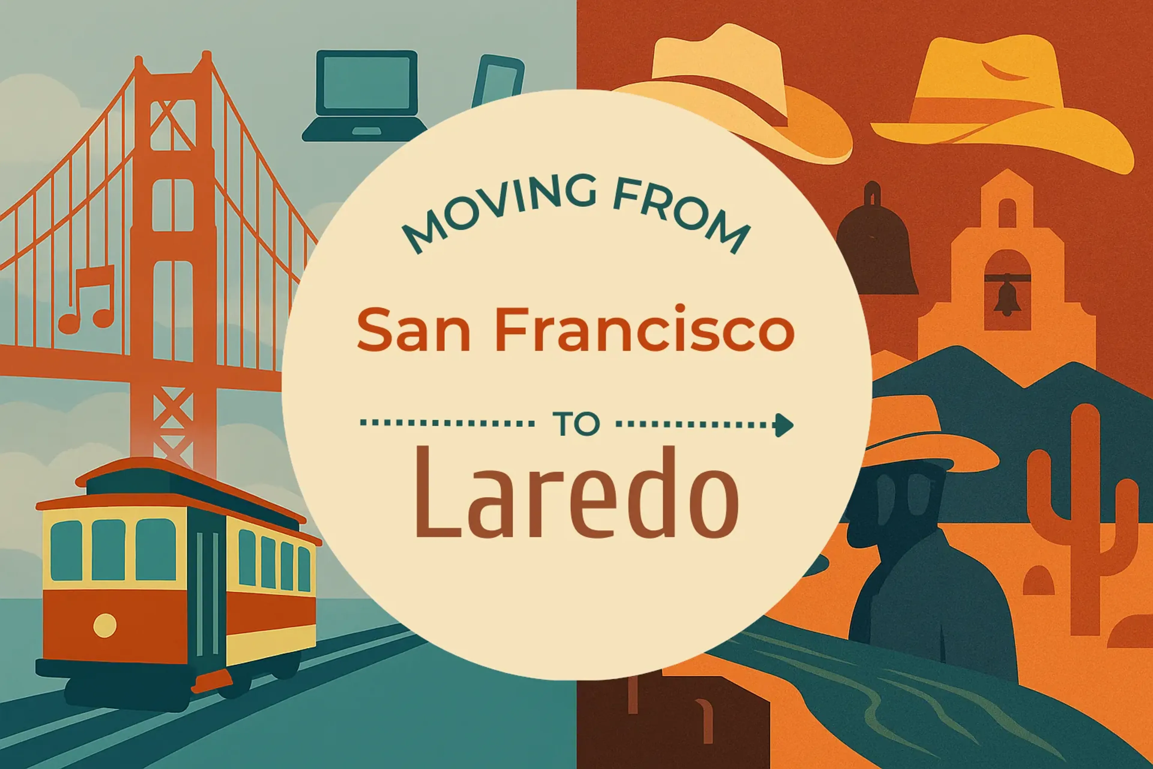 Side-by-side comparison of San Francisco to Laredo moving companies