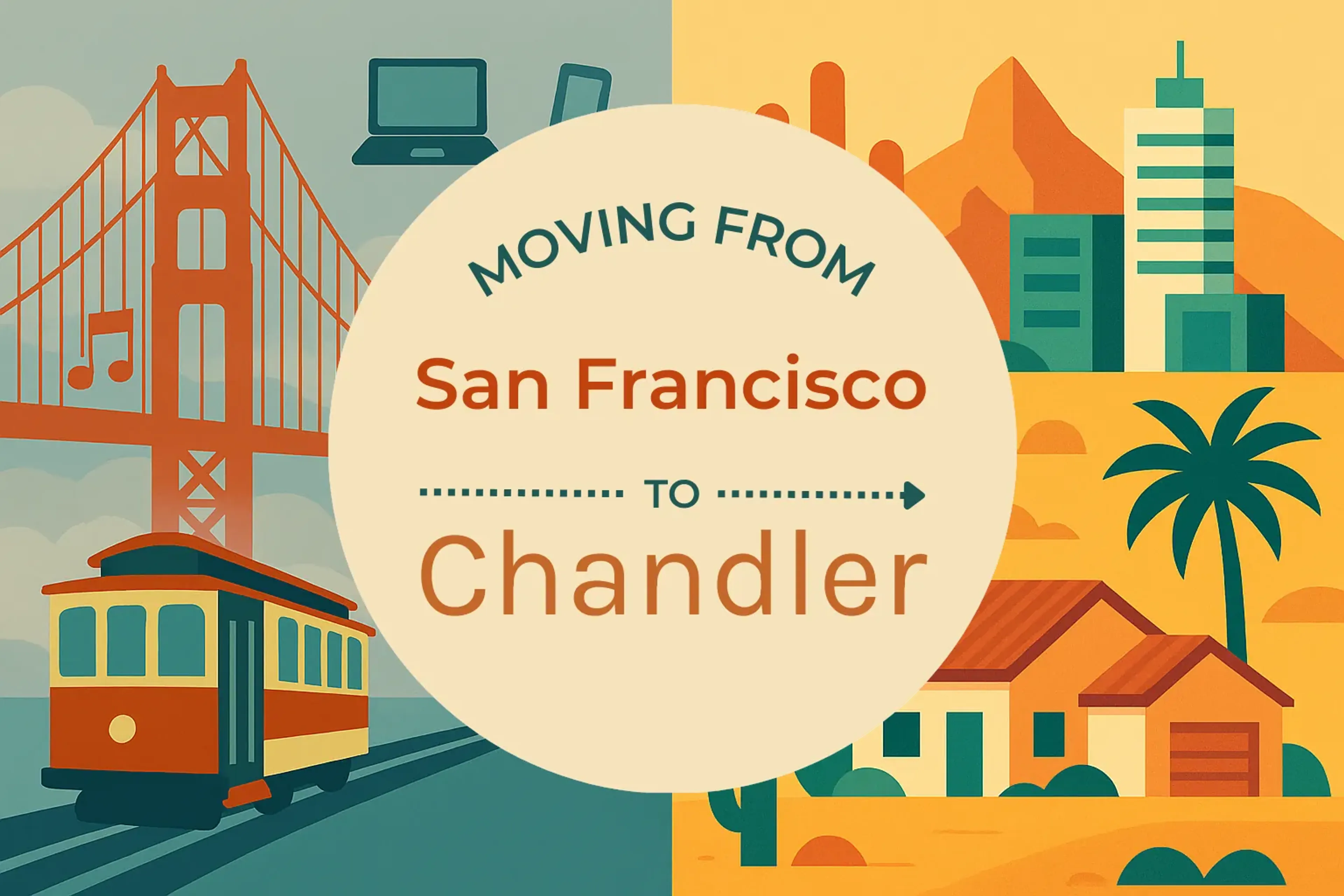 Side-by-side comparison of San Francisco to Chandler moving companies