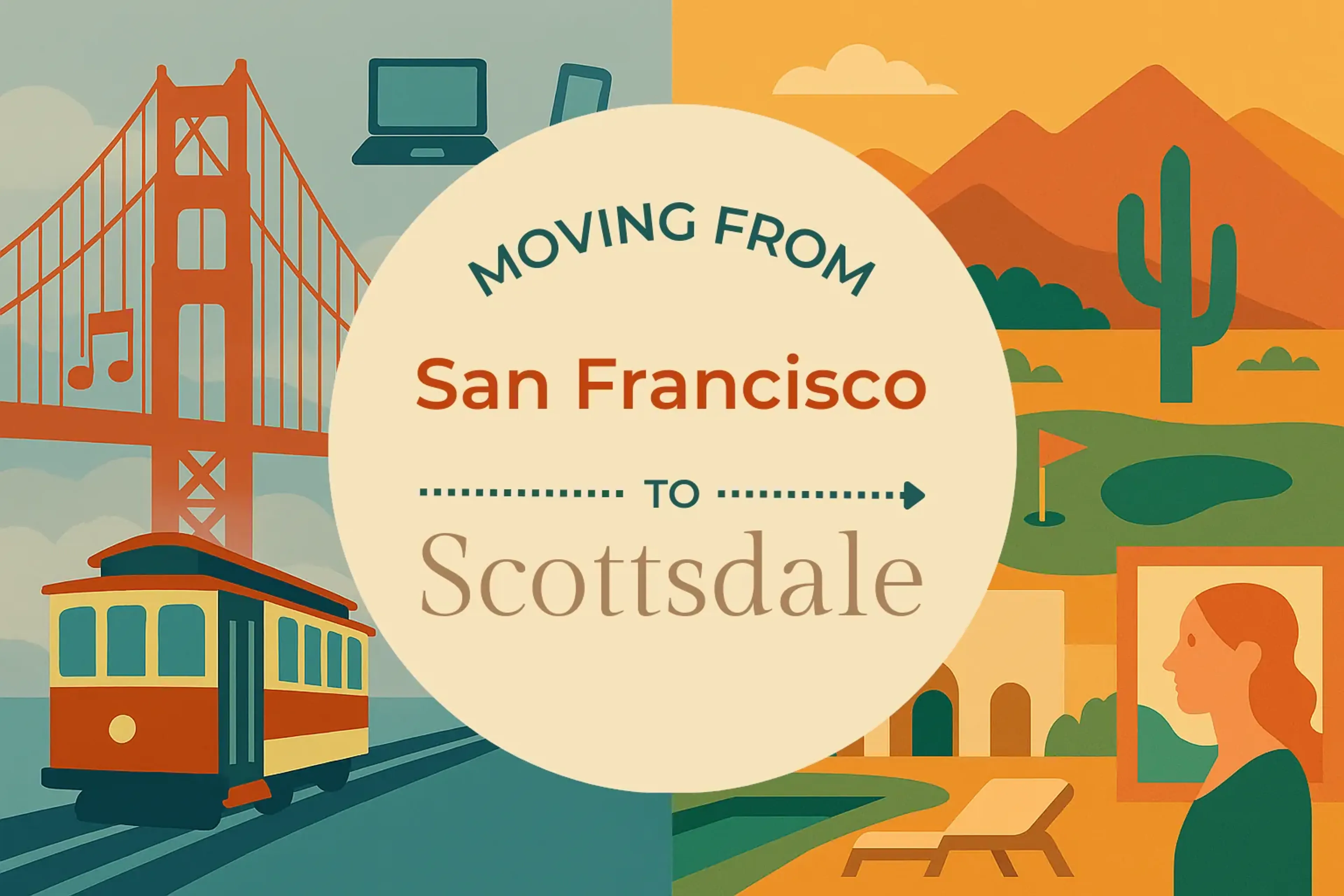Side-by-side comparison of San Francisco to Scottsdale moving companies