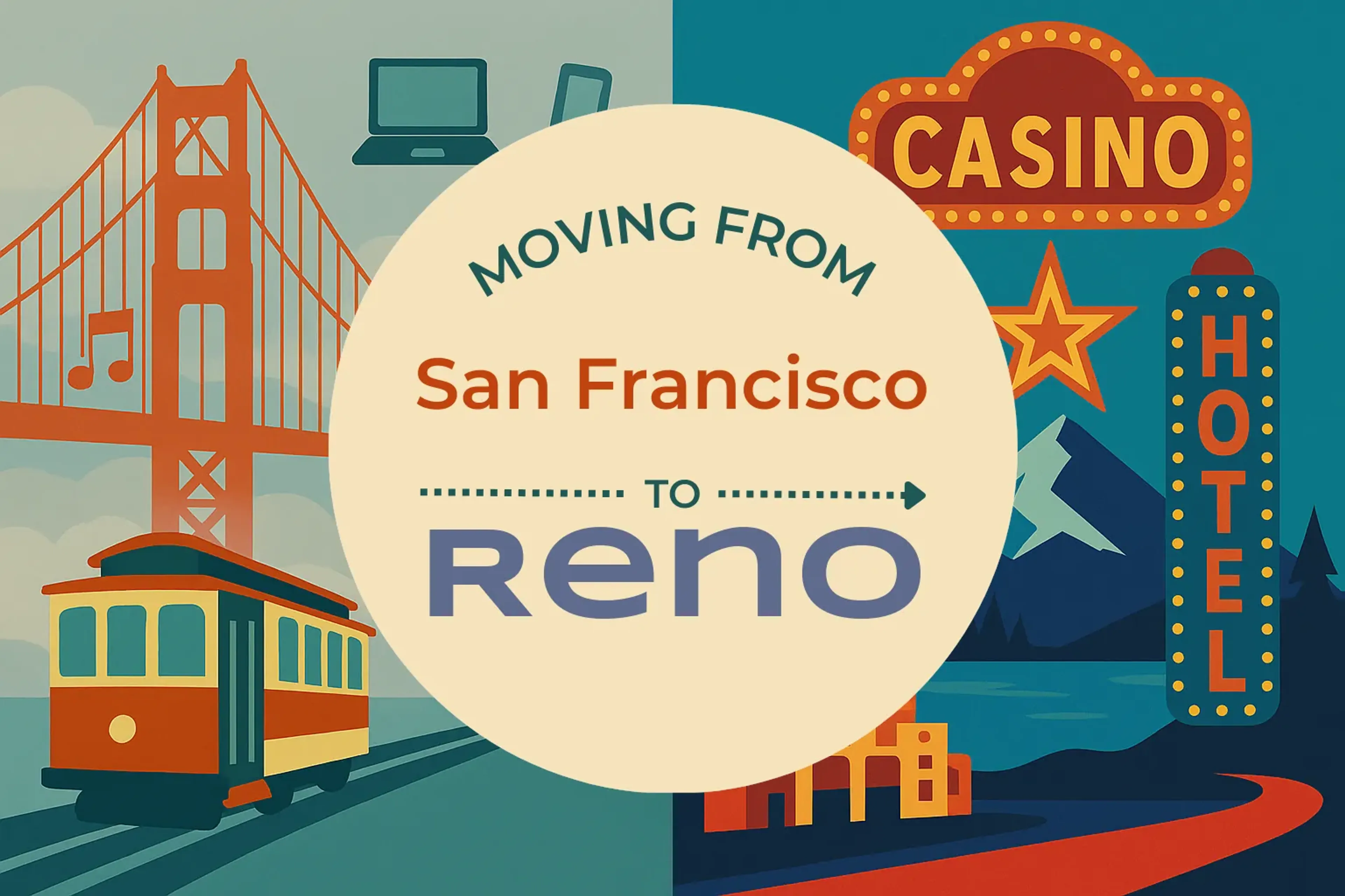 Side-by-side comparison of San Francisco to Reno moving companies
