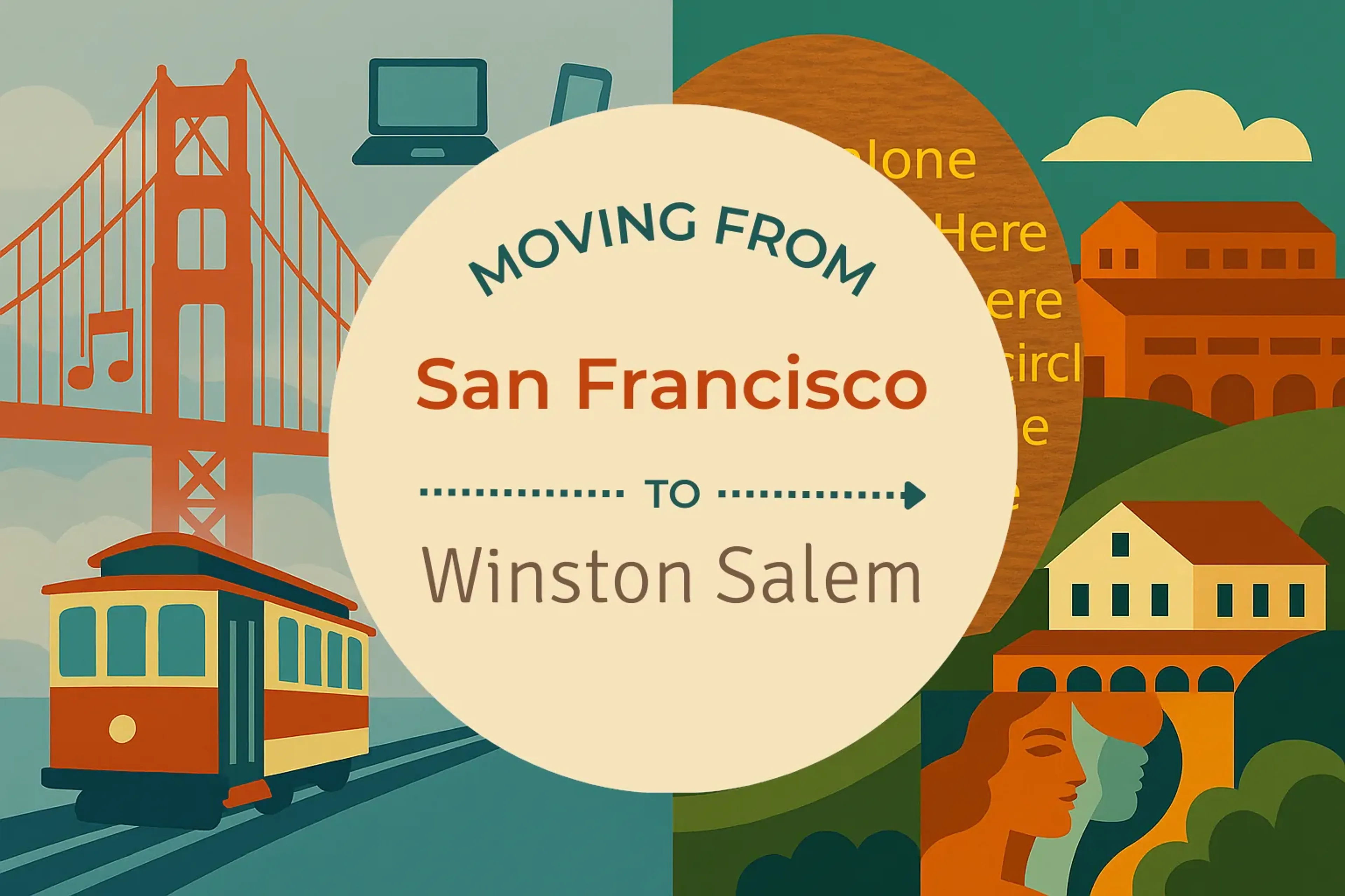 Side-by-side comparison of San Francisco to Winston Salem moving companies