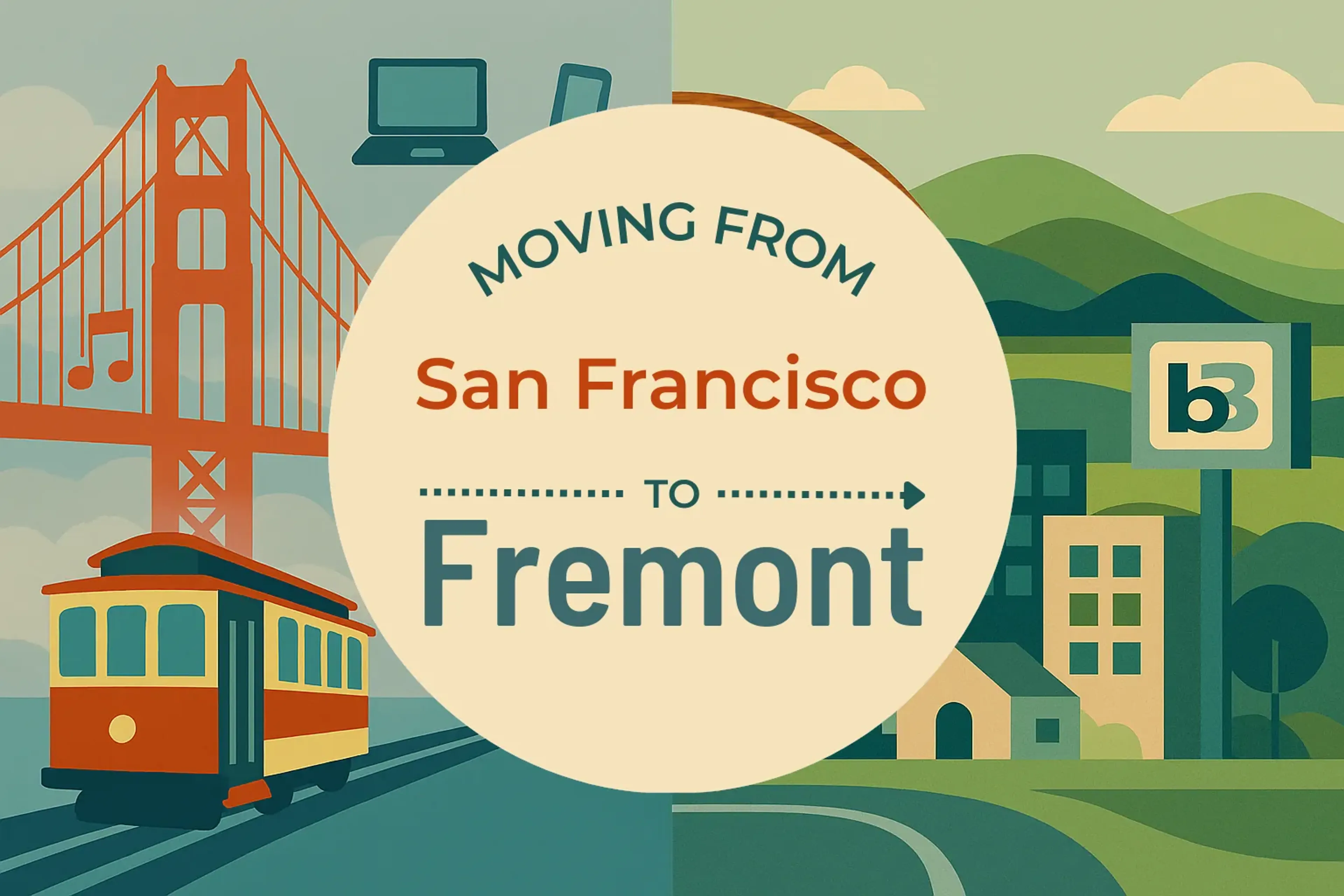 Side-by-side comparison of San Francisco to Fremont moving companies