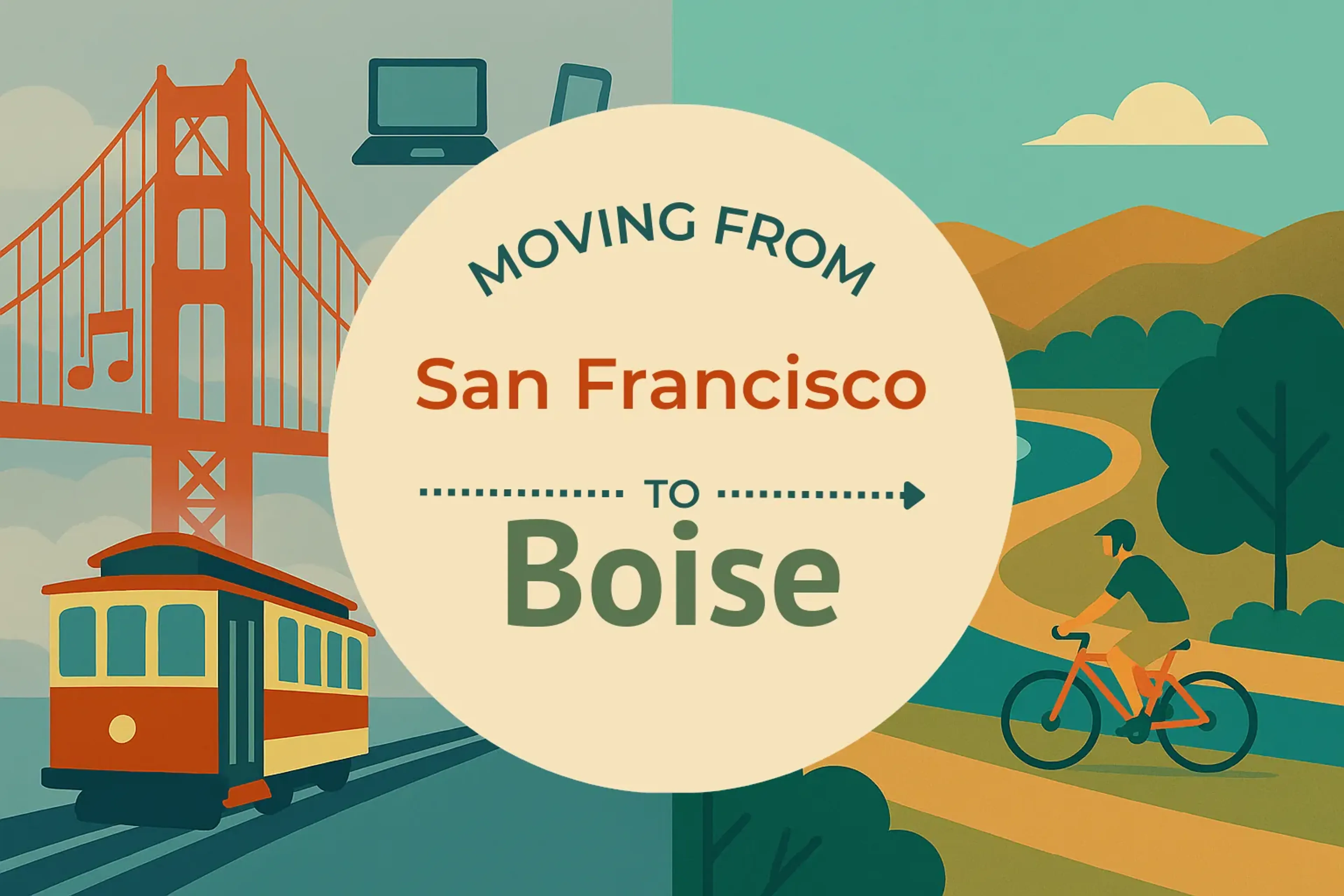 Side-by-side comparison of San Francisco to Boise moving companies
