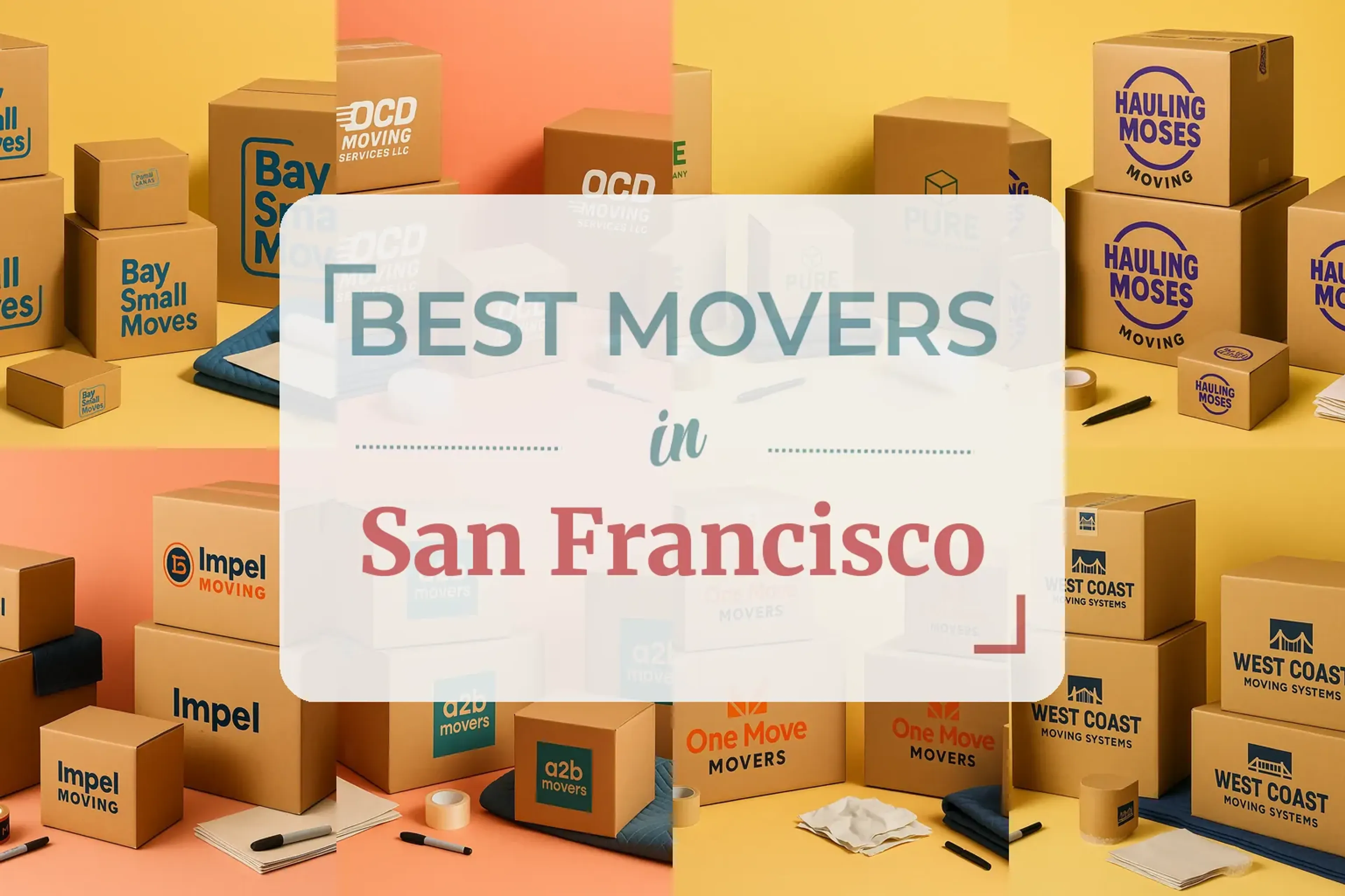 Side-by-side comparison of San Francisco moving companies