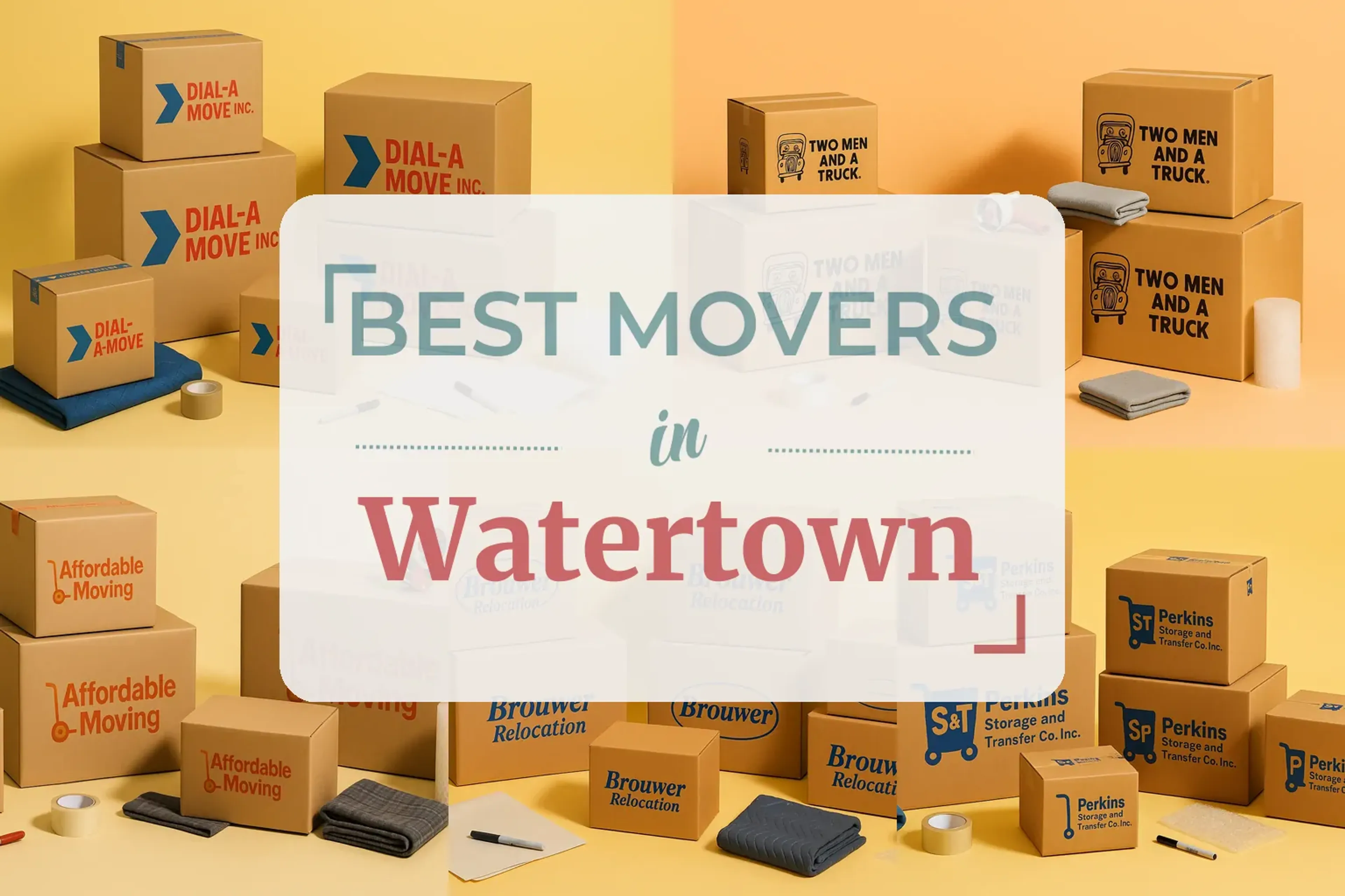 Side-by-side comparison of Watertown moving companies