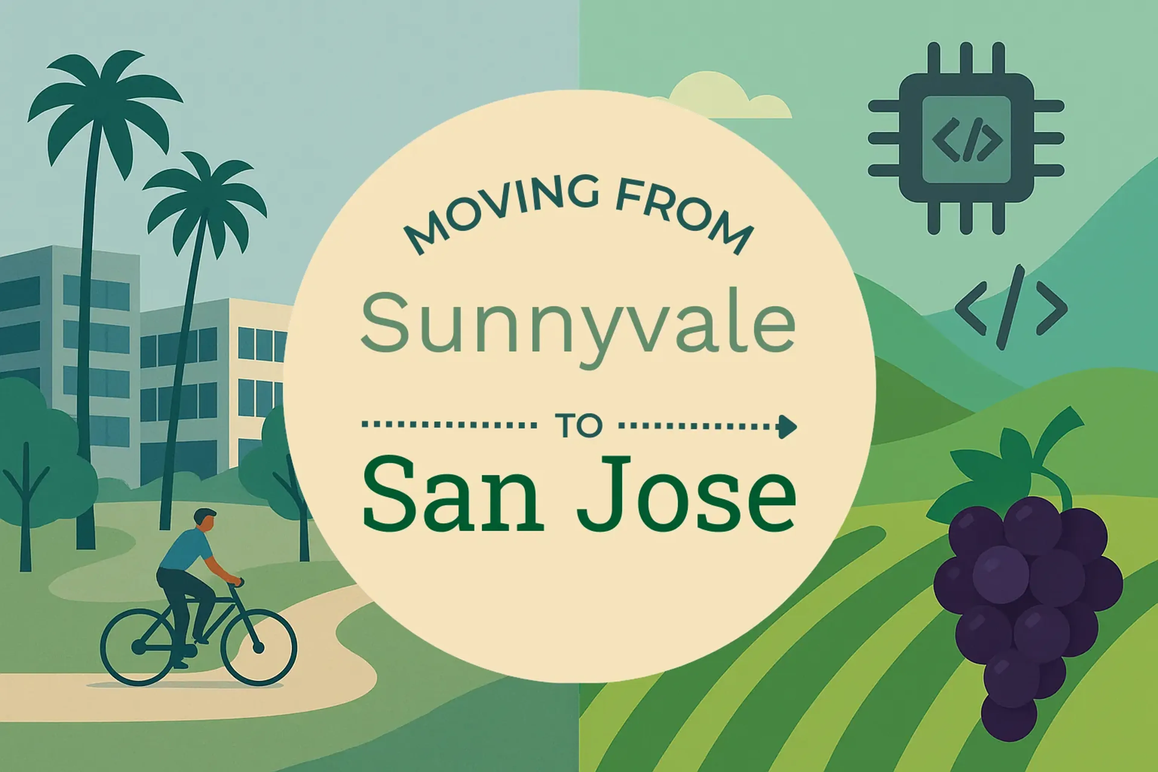 Side-by-side comparison of Sunnyvale to San Jose moving companies