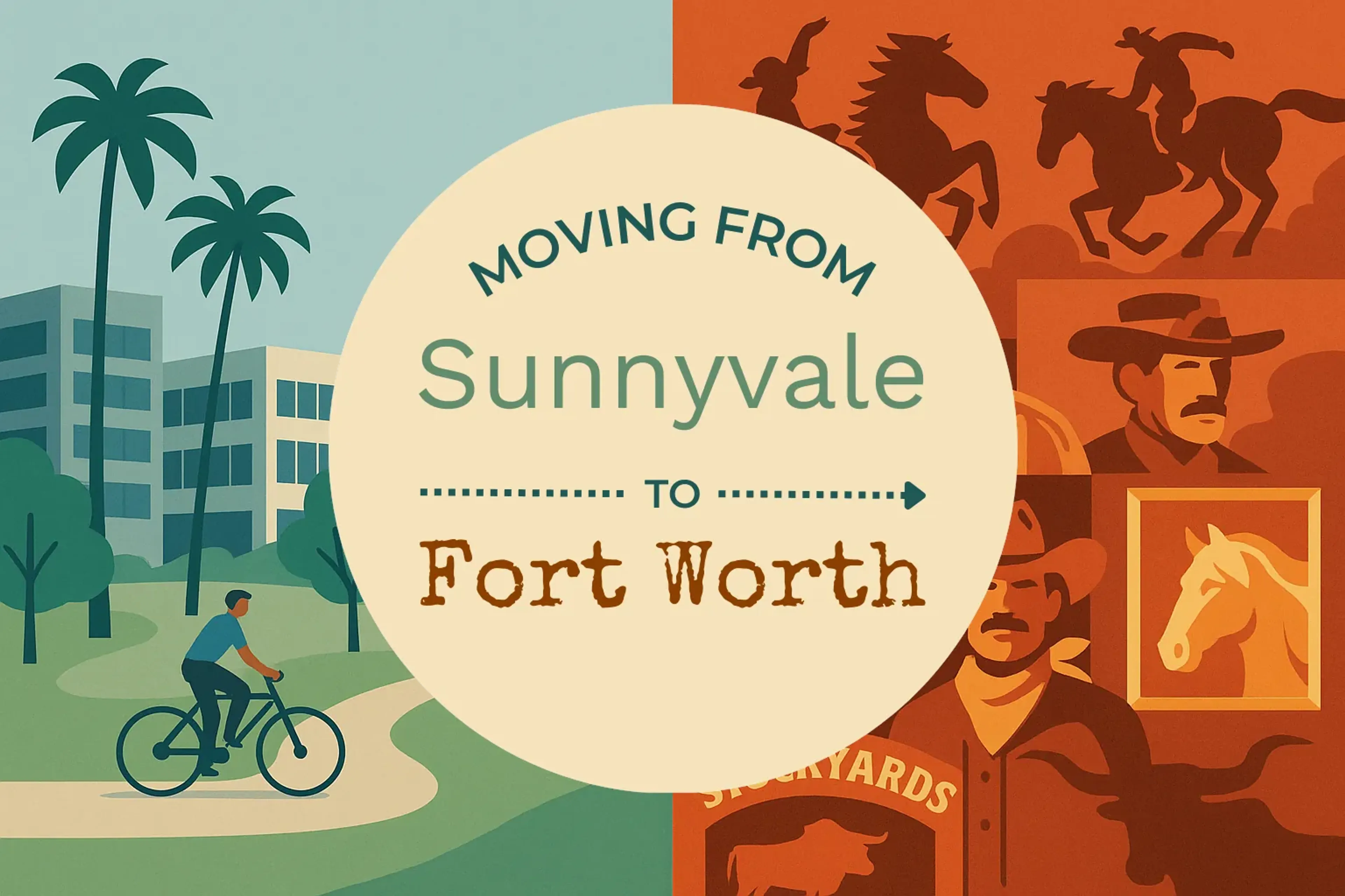 Side-by-side comparison of Sunnyvale to Fort Worth moving companies