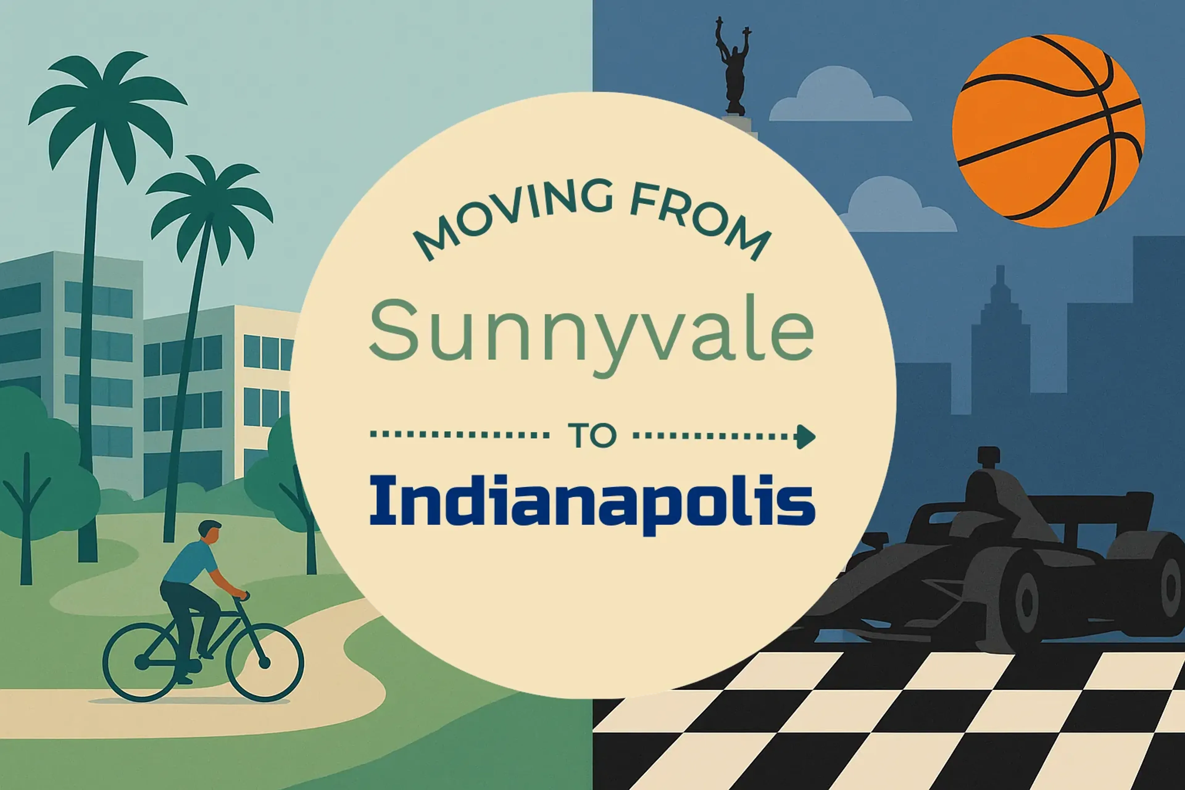 Side-by-side comparison of Sunnyvale to Indianapolis moving companies