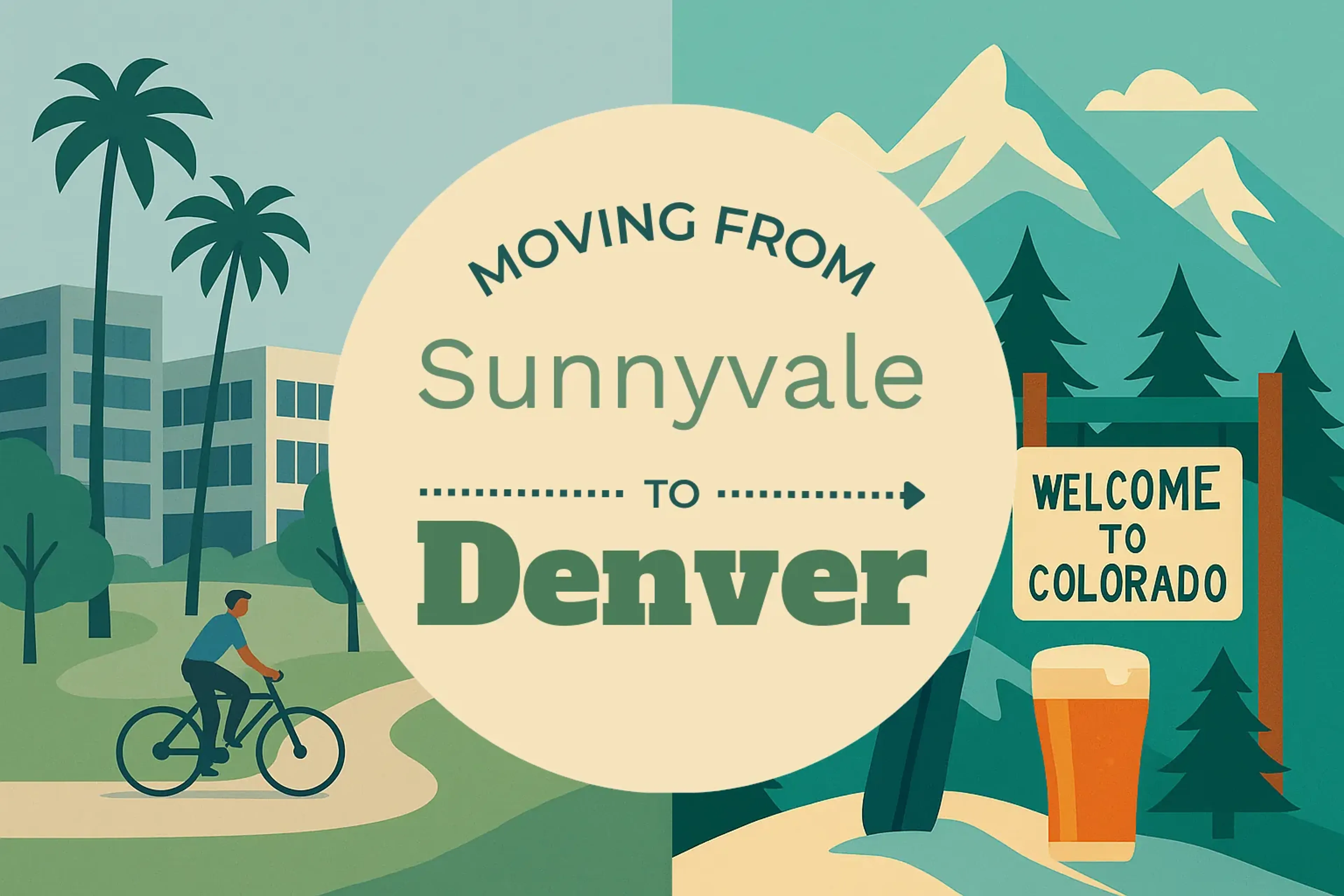 Side-by-side comparison of Sunnyvale to Denver moving companies
