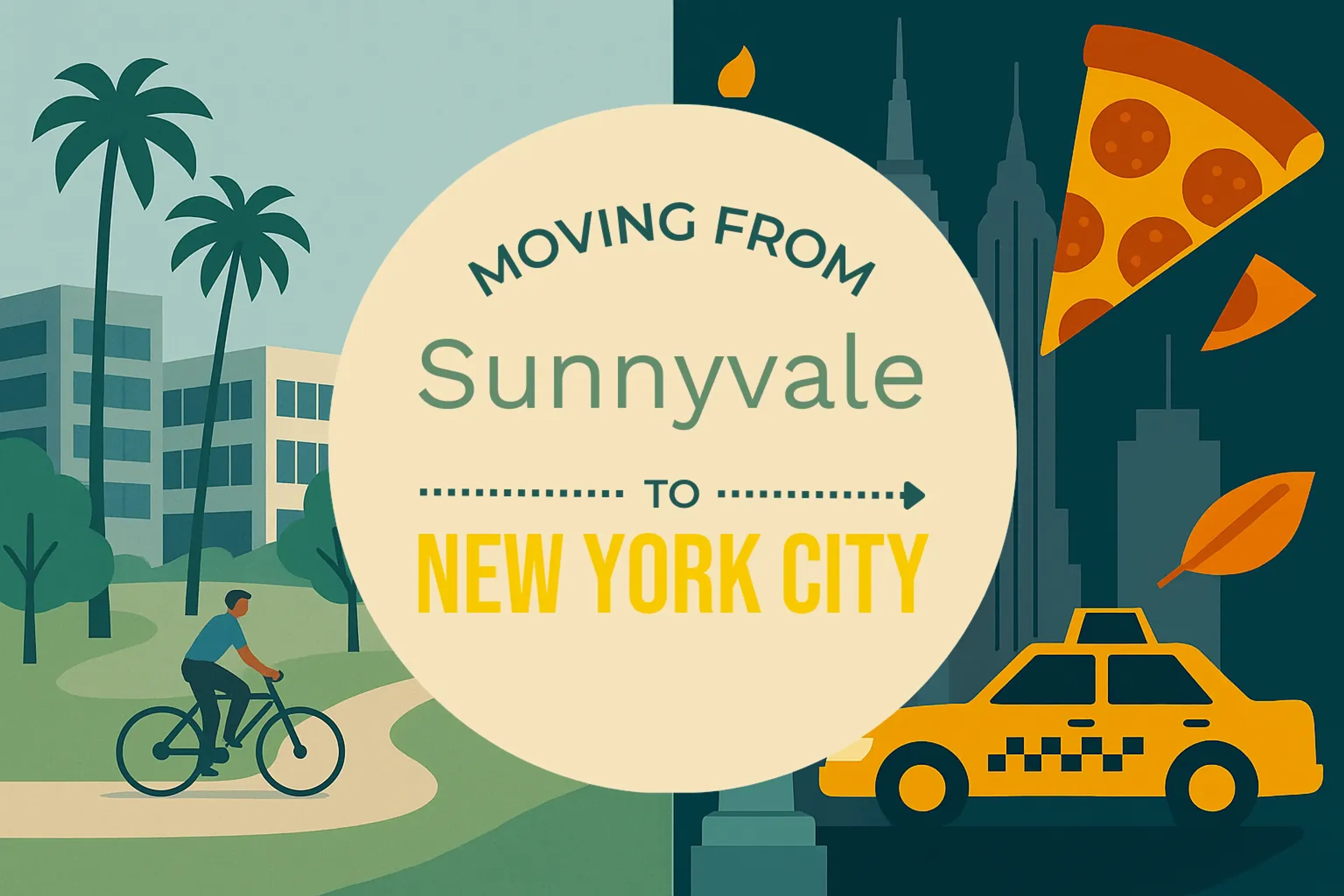 Side-by-side comparison of Sunnyvale to New York City moving companies
