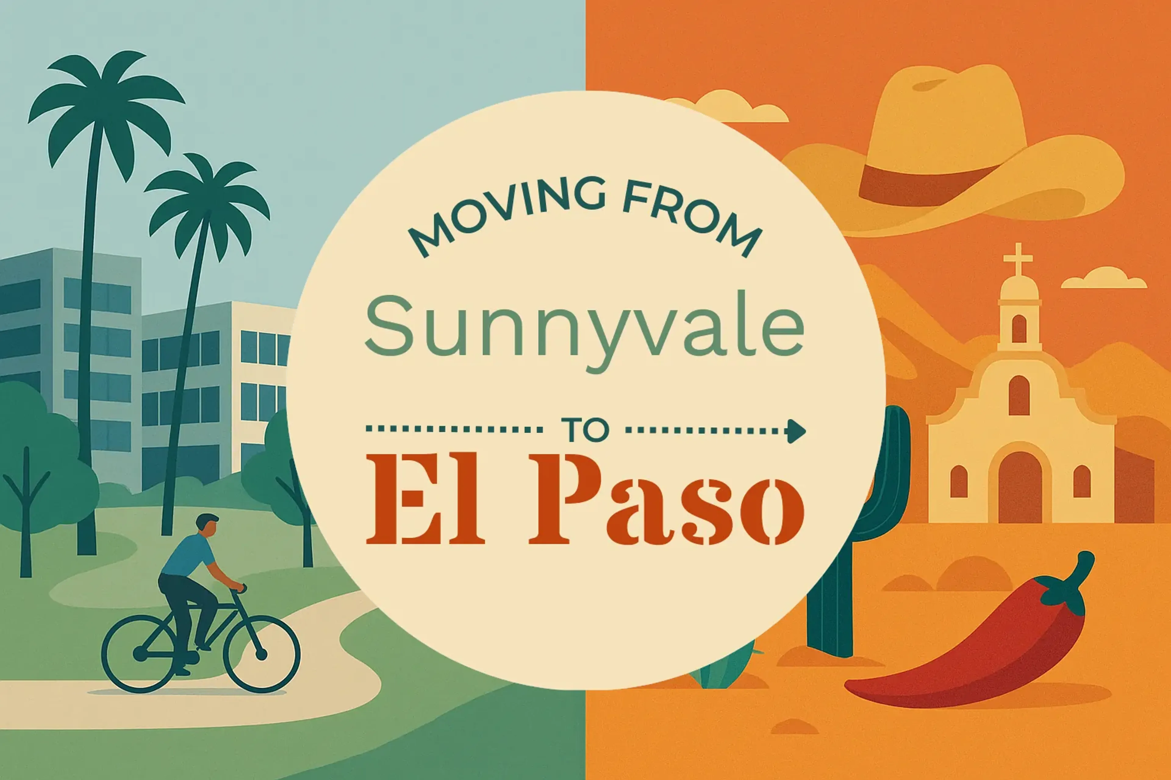 Side-by-side comparison of Sunnyvale to El Paso moving companies