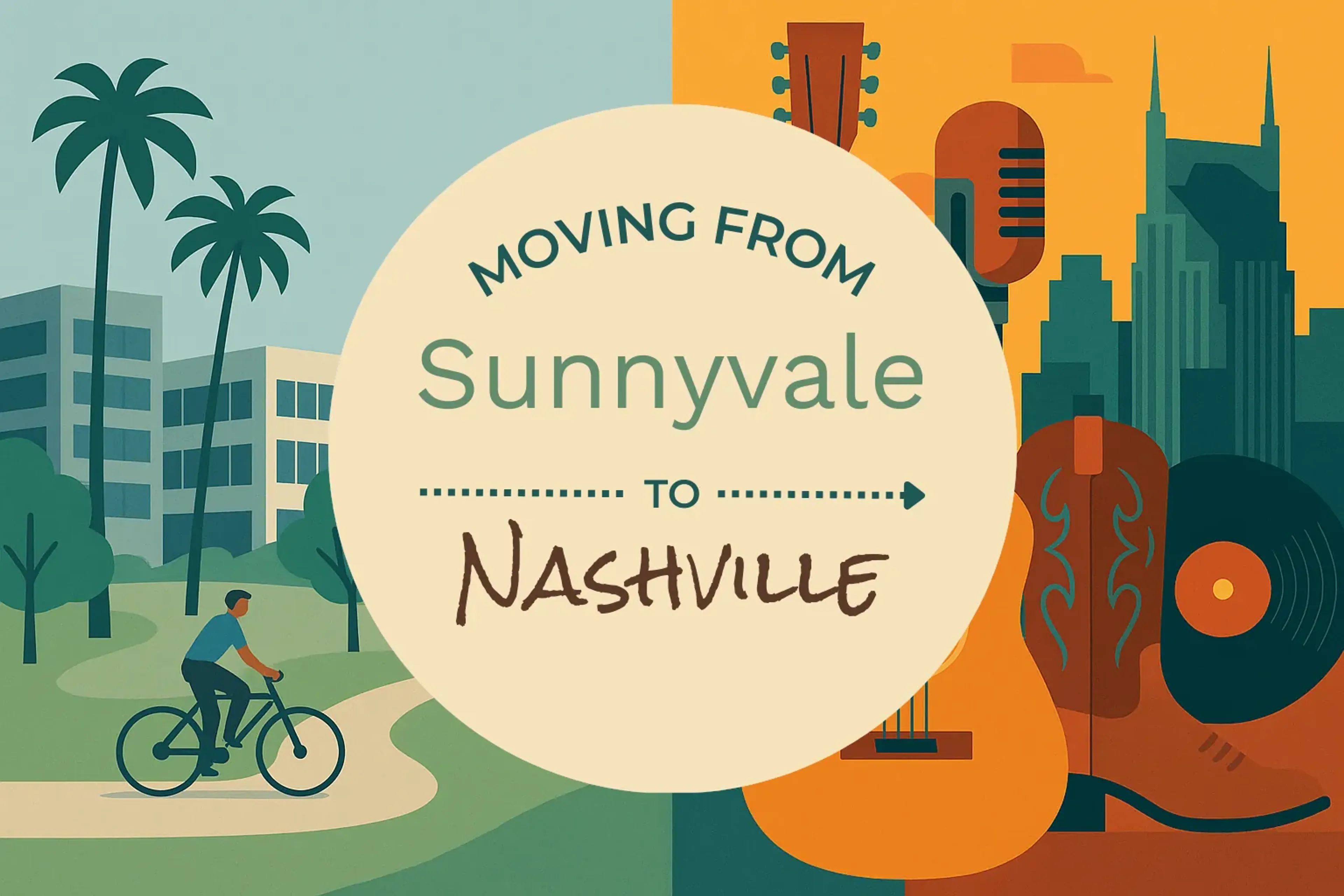 Side-by-side comparison of Sunnyvale to Nashville moving companies