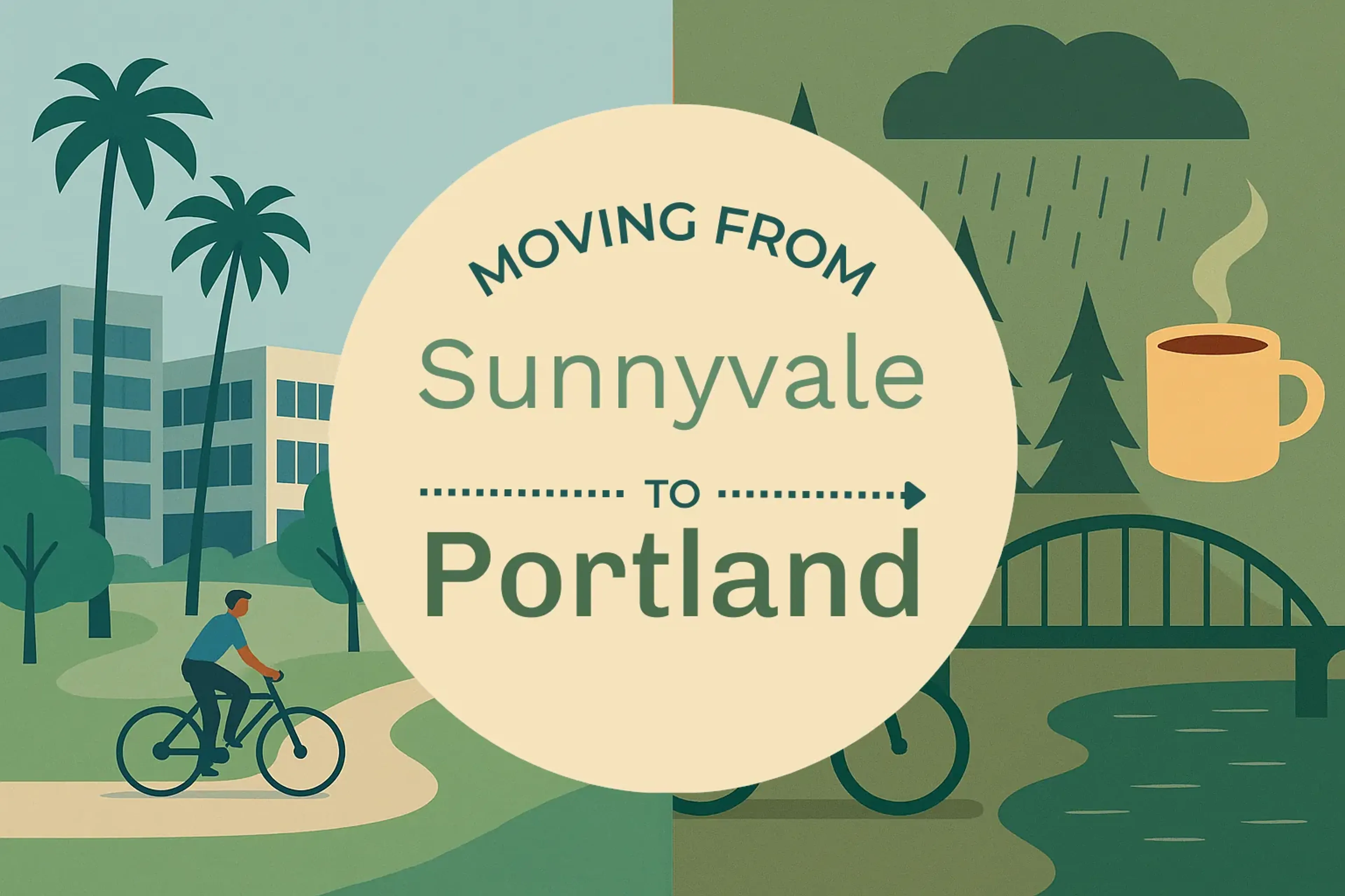 Side-by-side comparison of Sunnyvale to Portland moving companies