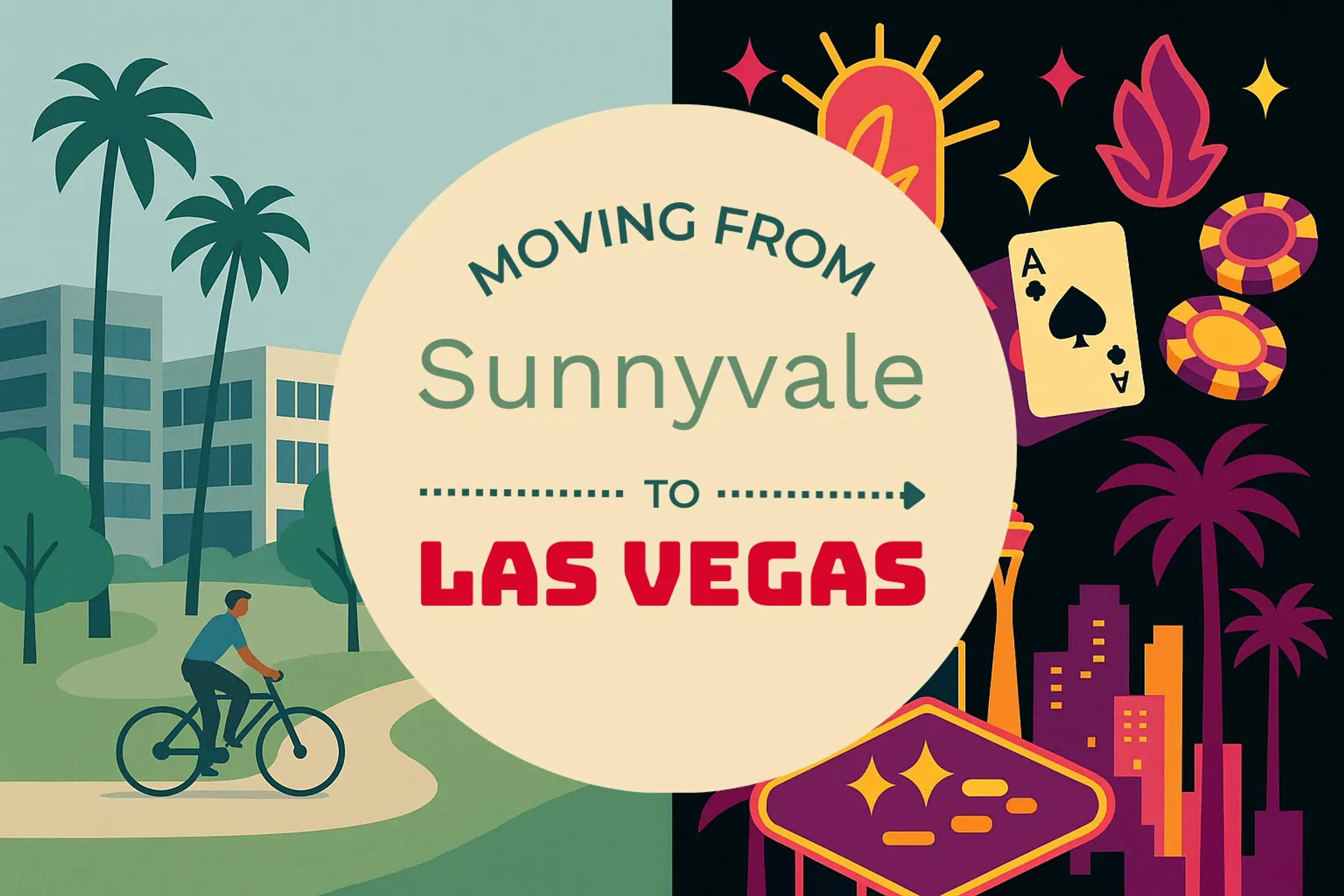 Side-by-side comparison of Sunnyvale to Las Vegas moving companies