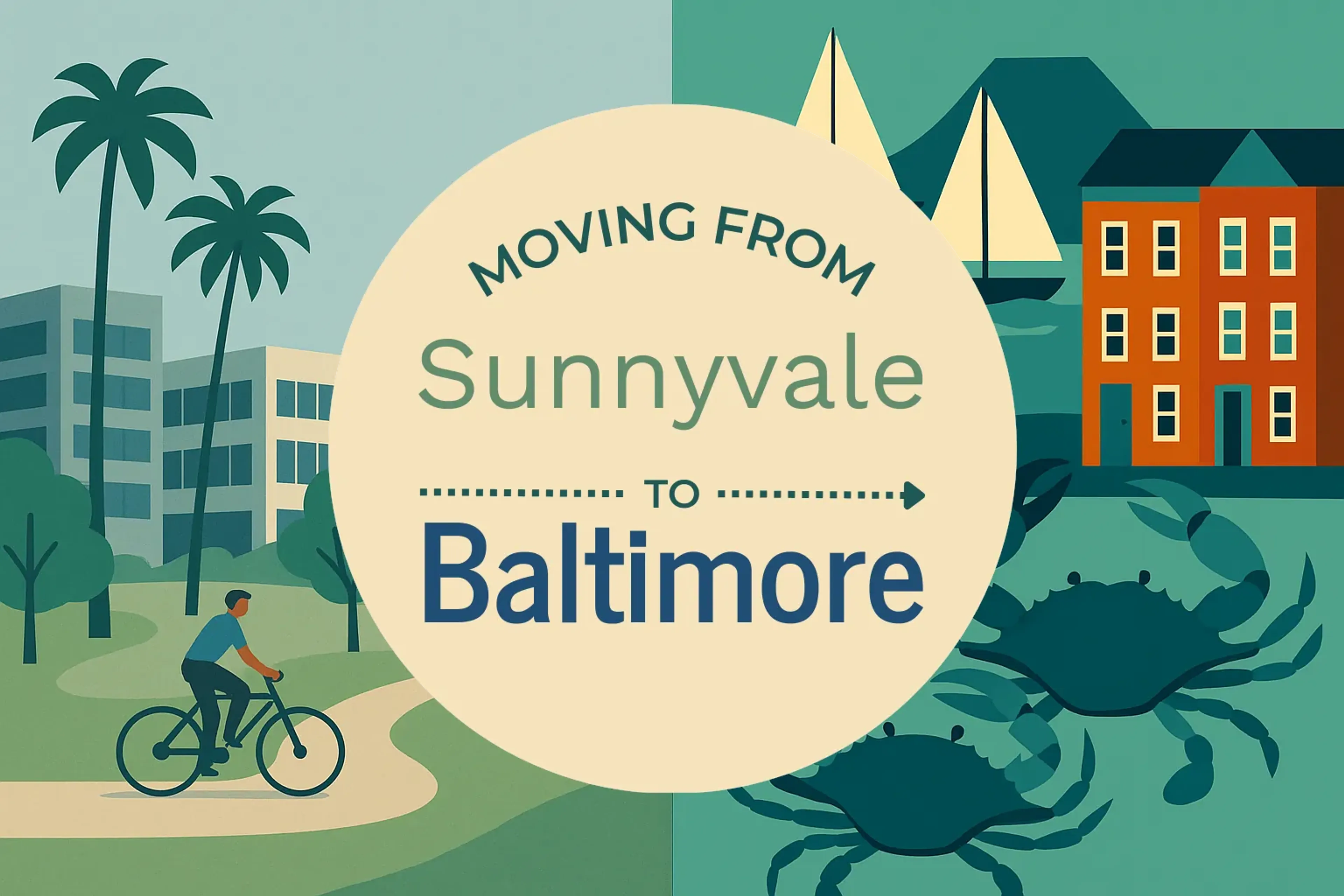 Side-by-side comparison of Sunnyvale to Baltimore moving companies