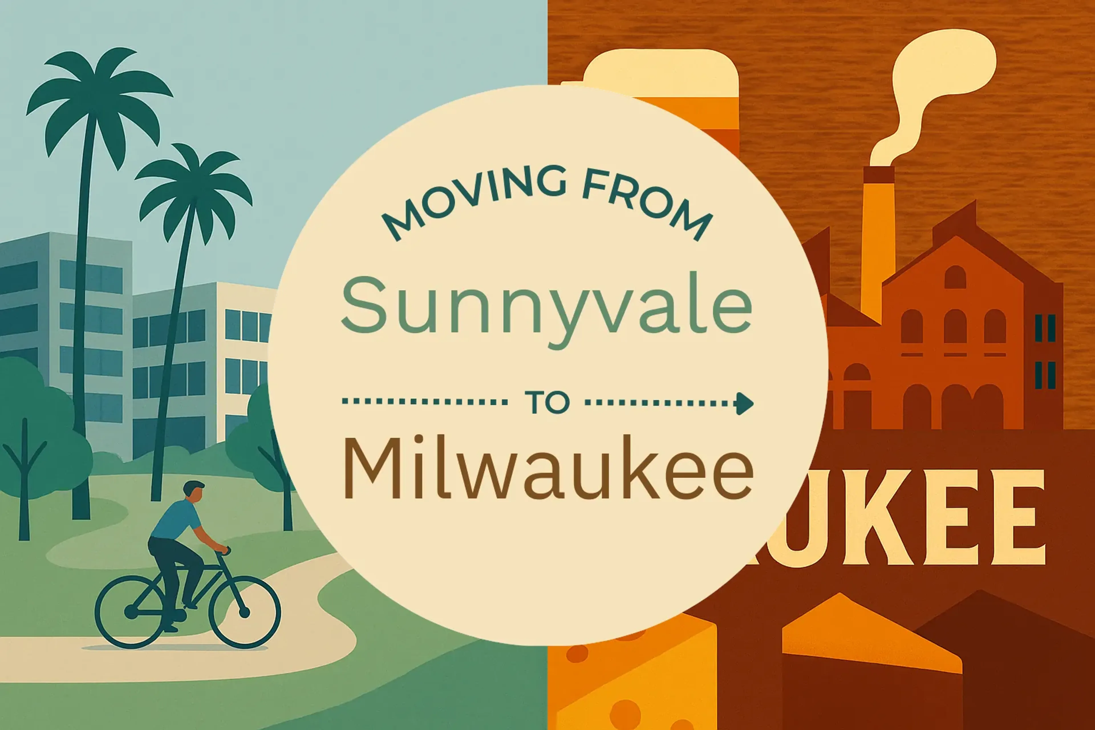 Side-by-side comparison of Sunnyvale to Milwaukee moving companies