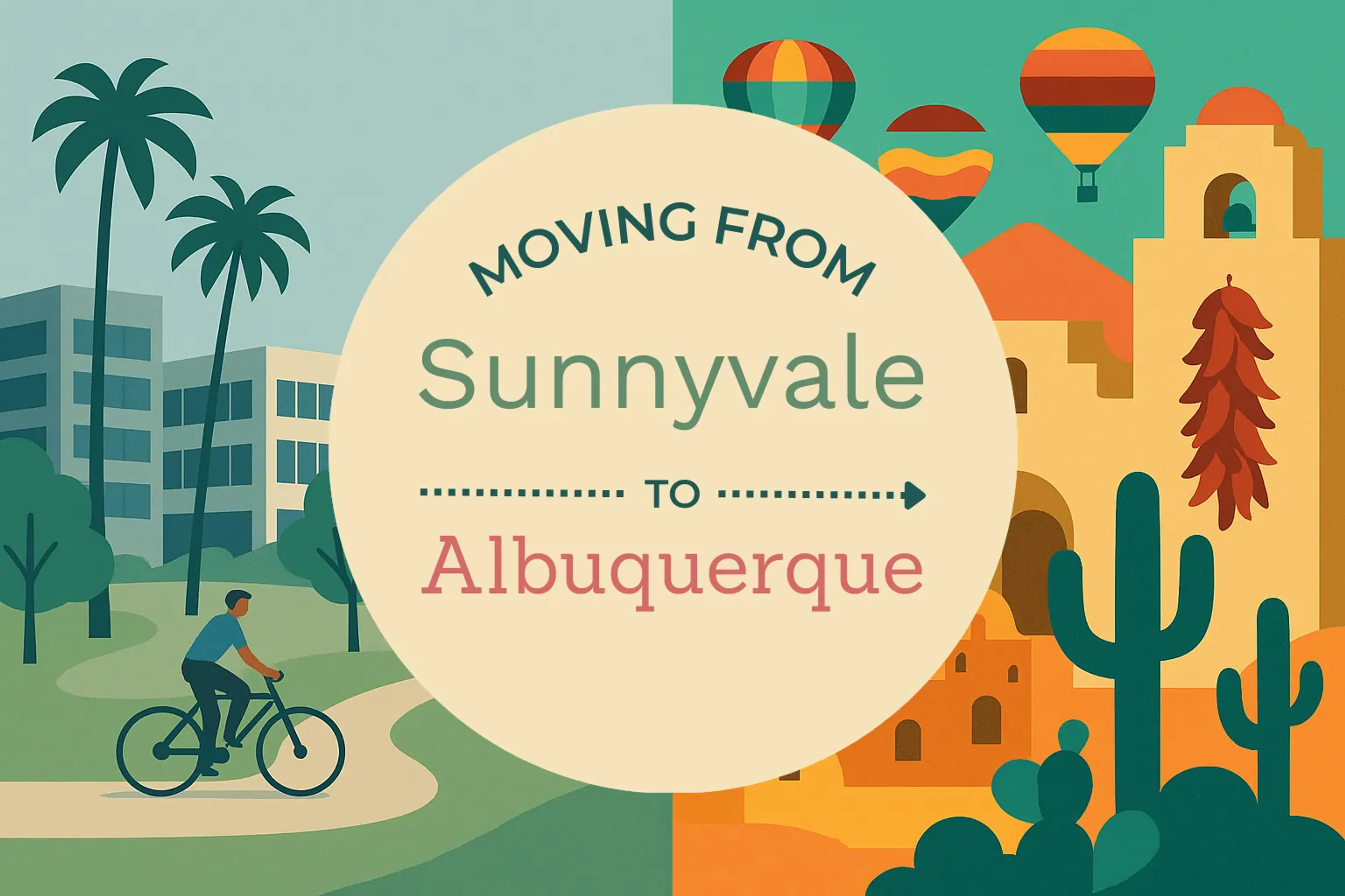 Side-by-side comparison of Sunnyvale to Albuquerque moving companies