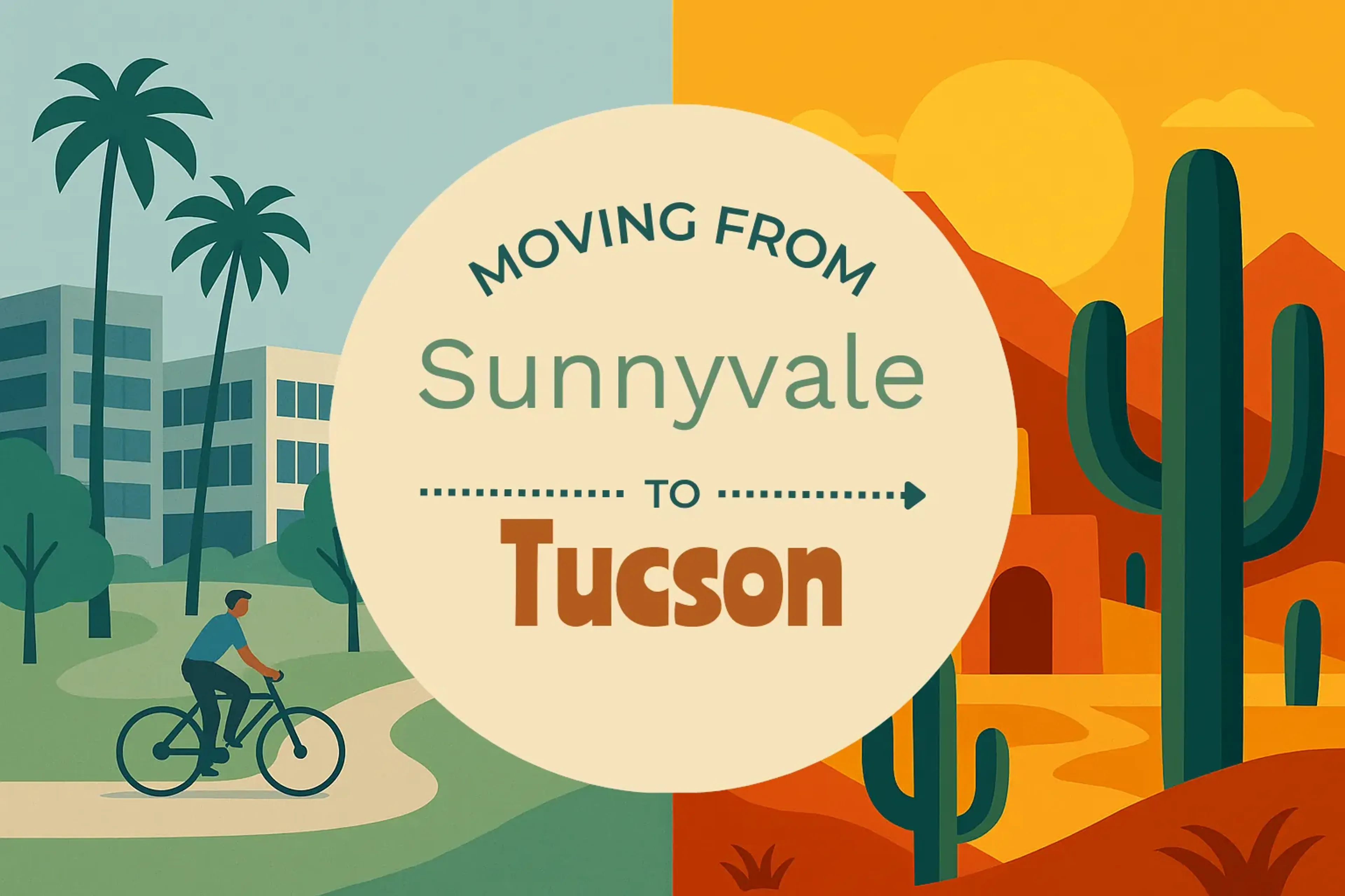 Side-by-side comparison of Sunnyvale to Tucson moving companies