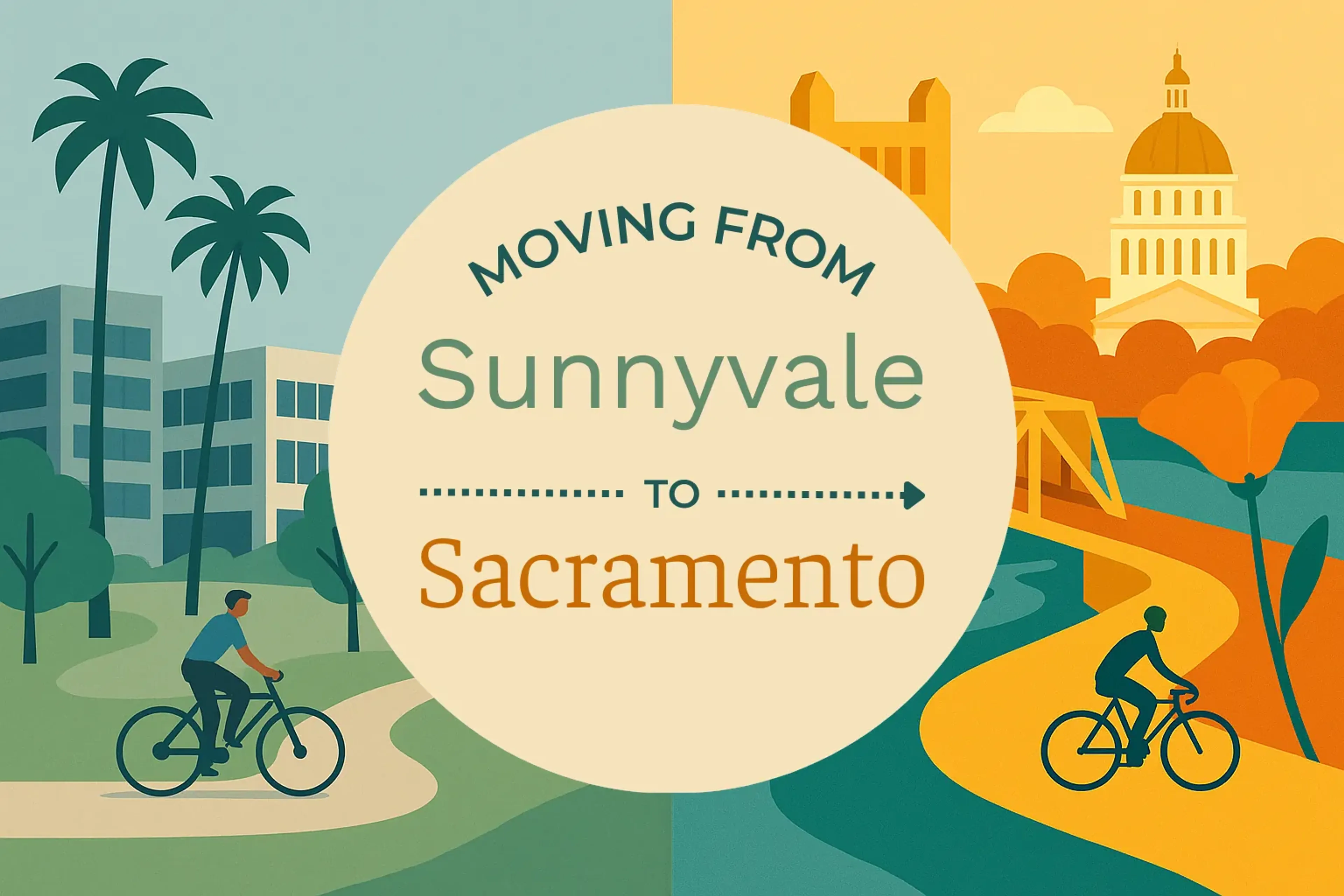 Side-by-side comparison of Sunnyvale to Sacramento moving companies