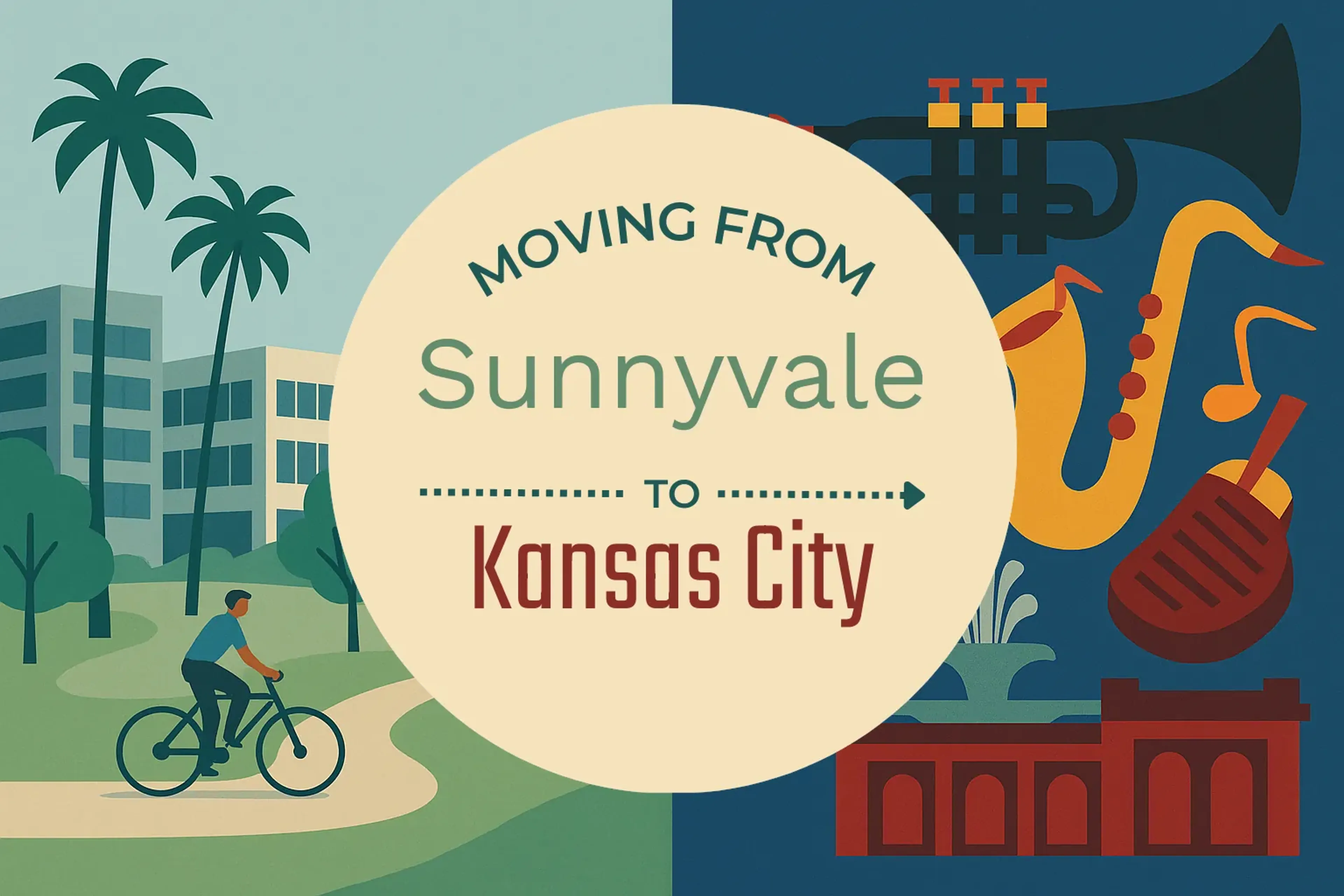 Side-by-side comparison of Sunnyvale to Kansas City moving companies