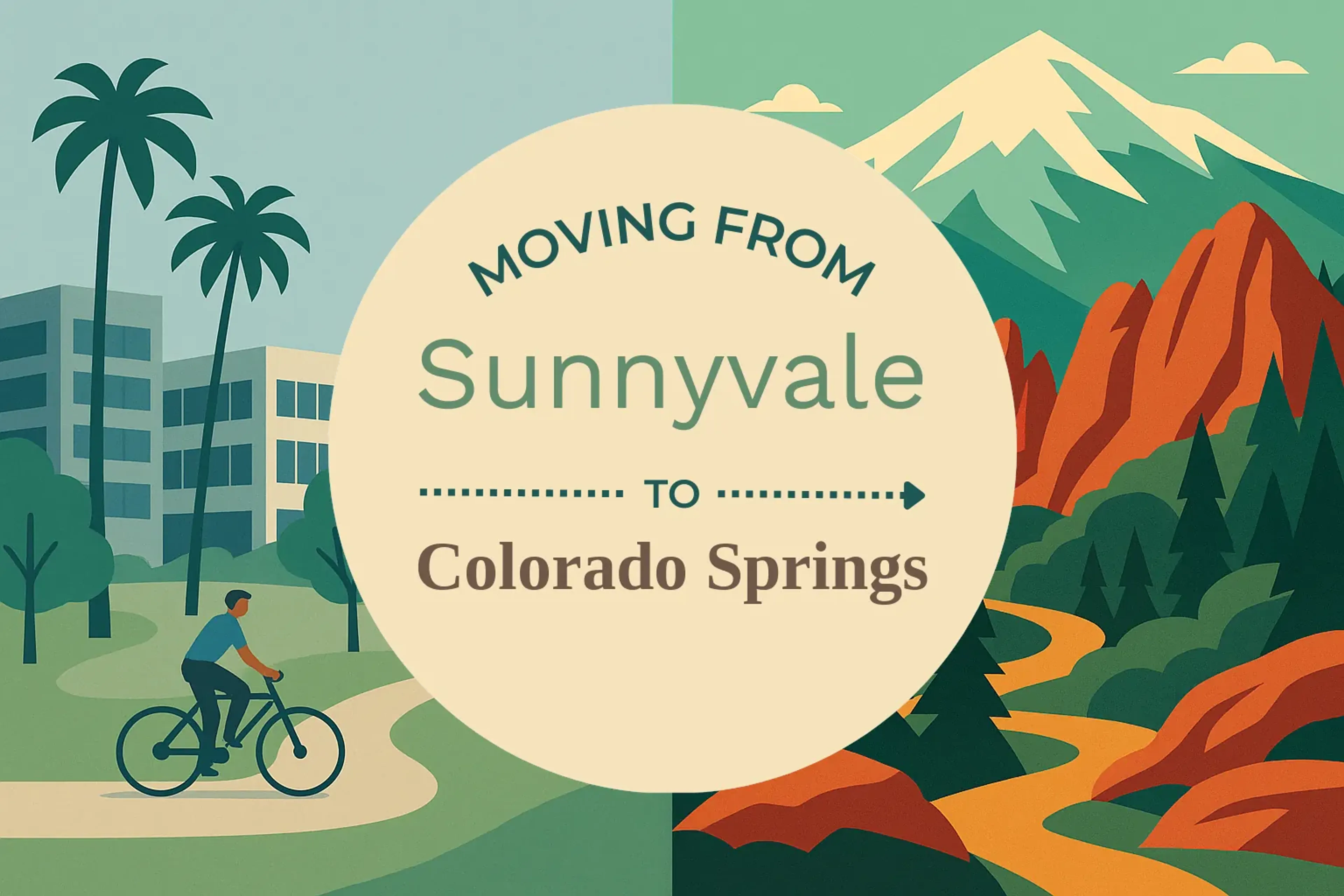 Side-by-side comparison of Sunnyvale to Colorado Springs moving companies