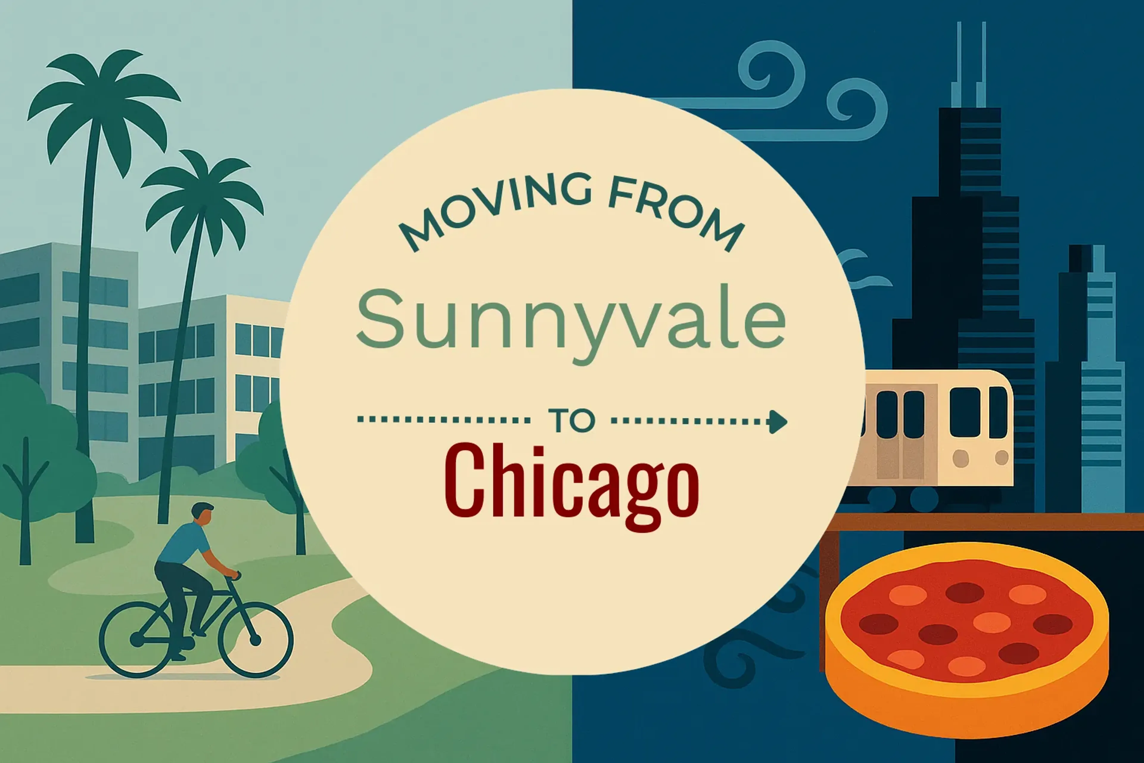 Side-by-side comparison of Sunnyvale to Chicago moving companies