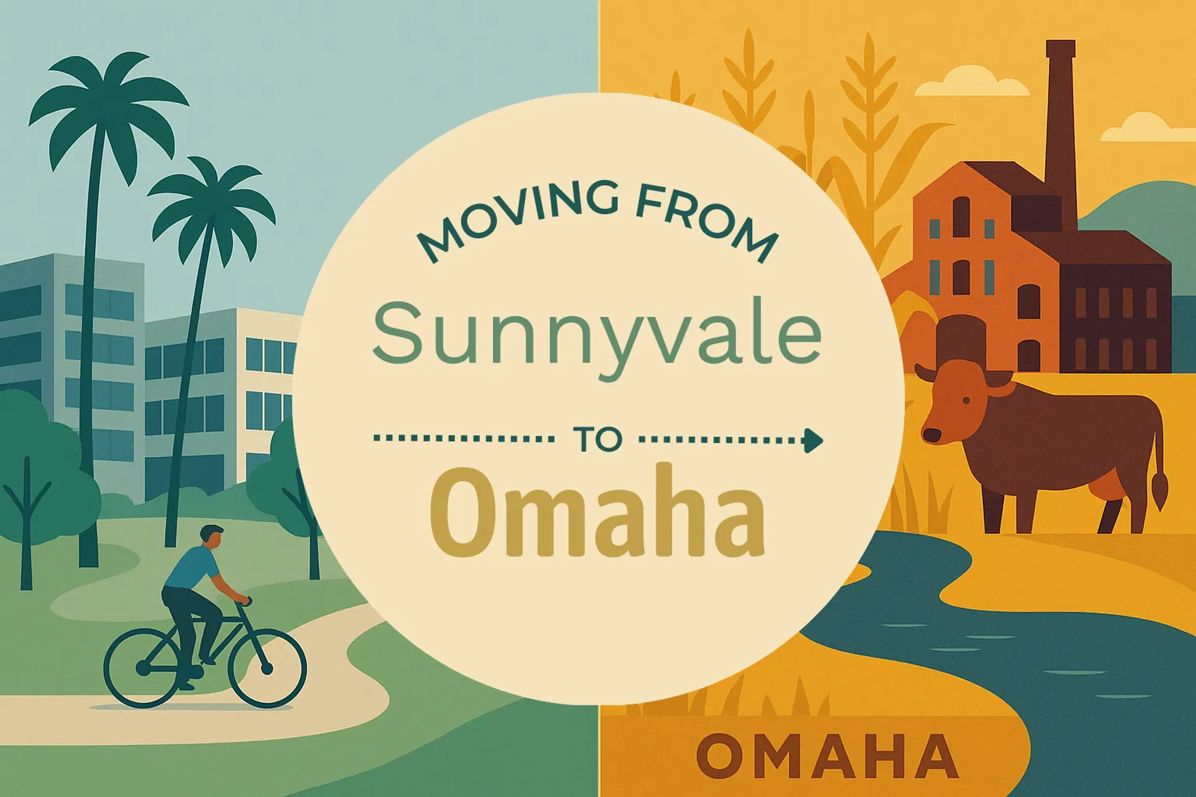 Side-by-side comparison of Sunnyvale to Omaha moving companies