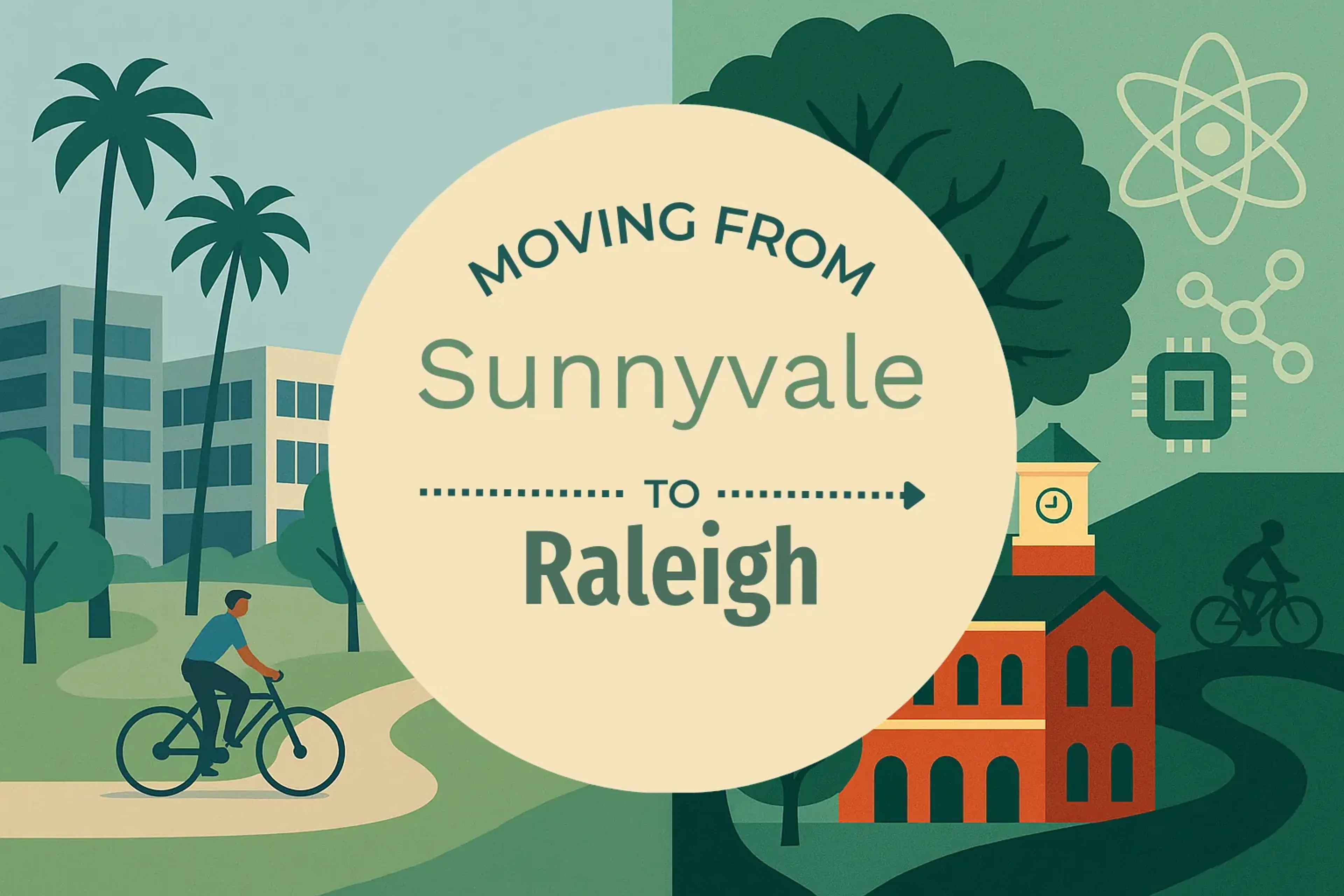Side-by-side comparison of Sunnyvale to Raleigh moving companies