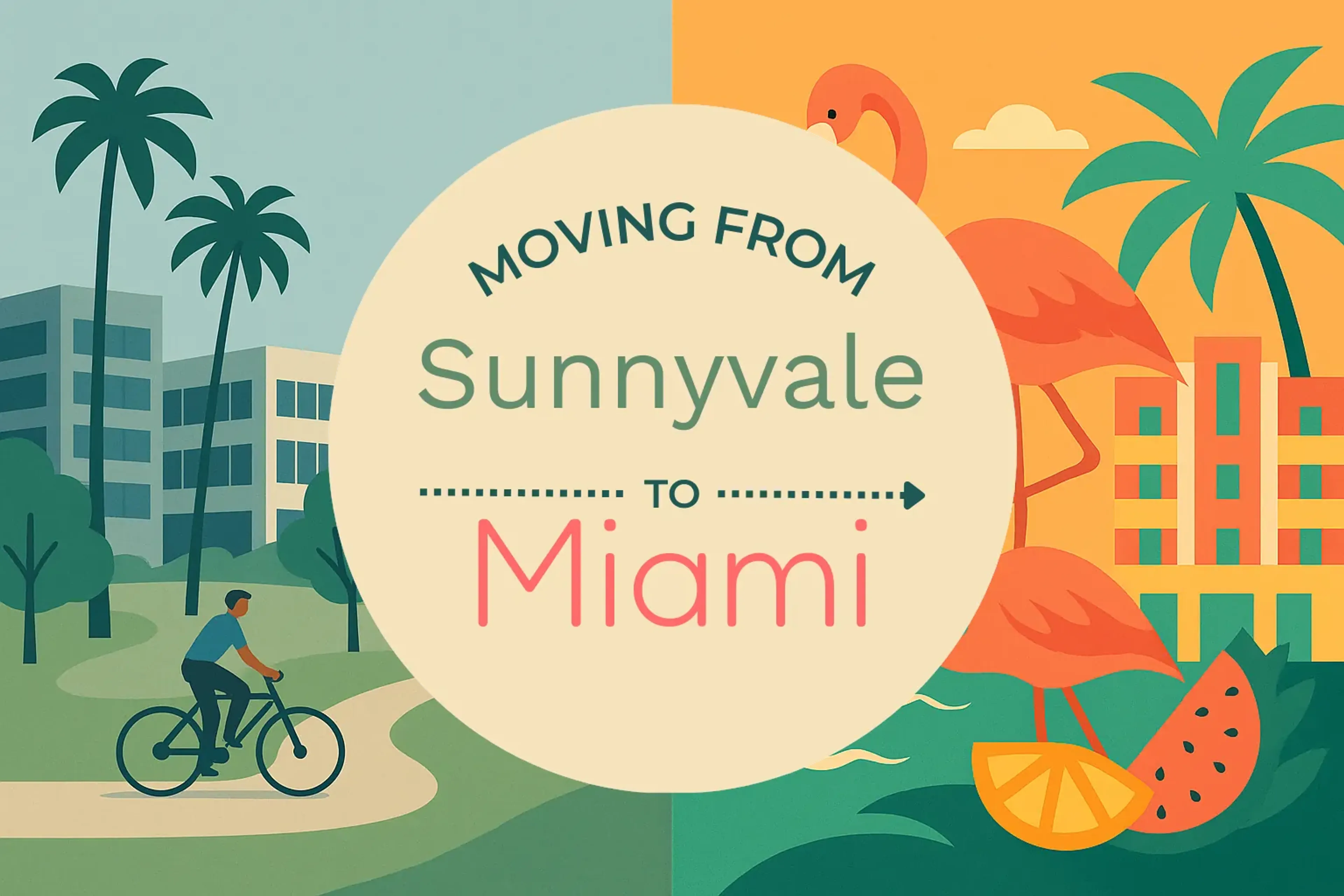 Side-by-side comparison of Sunnyvale to Miami moving companies