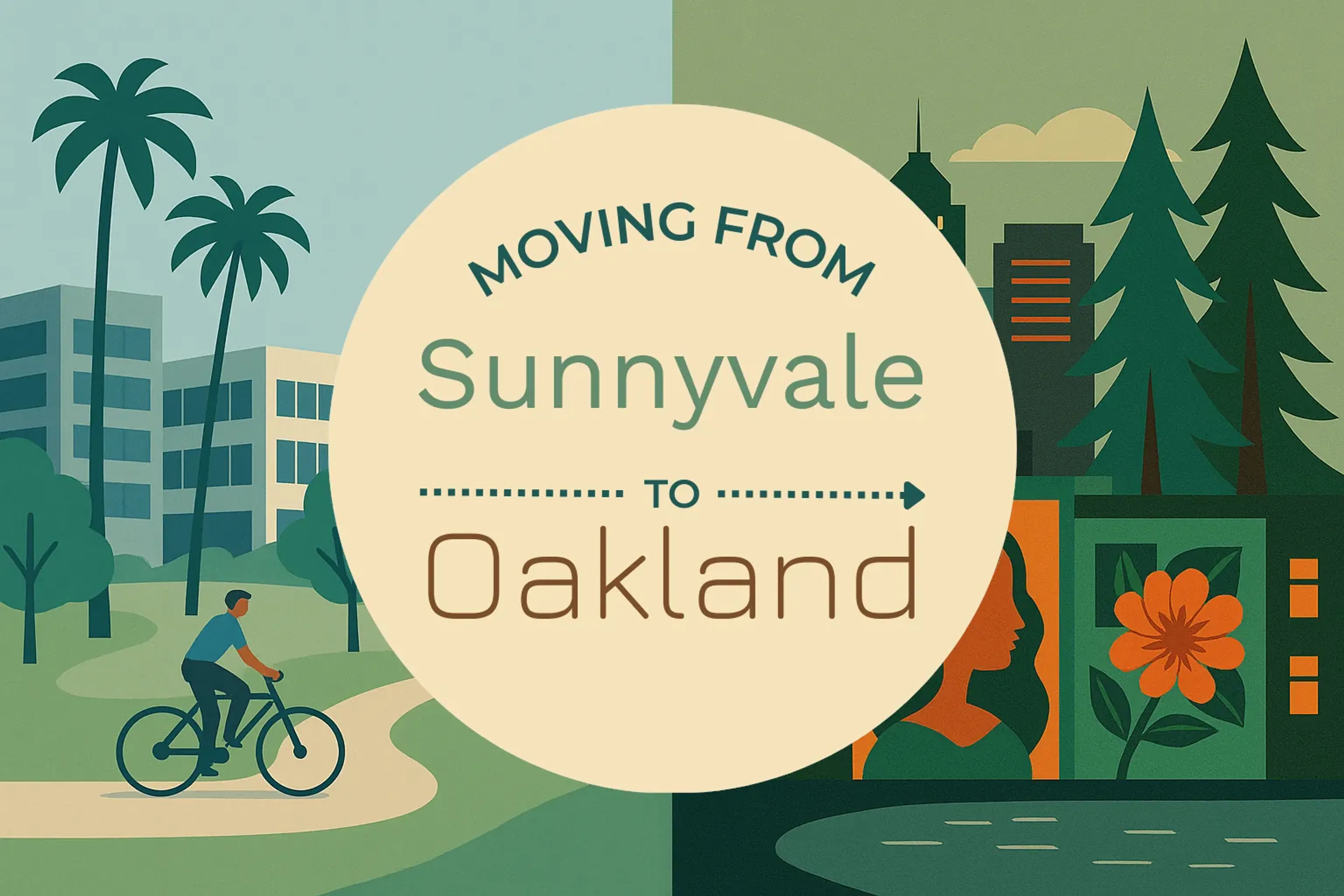 Side-by-side comparison of Sunnyvale to Oakland moving companies