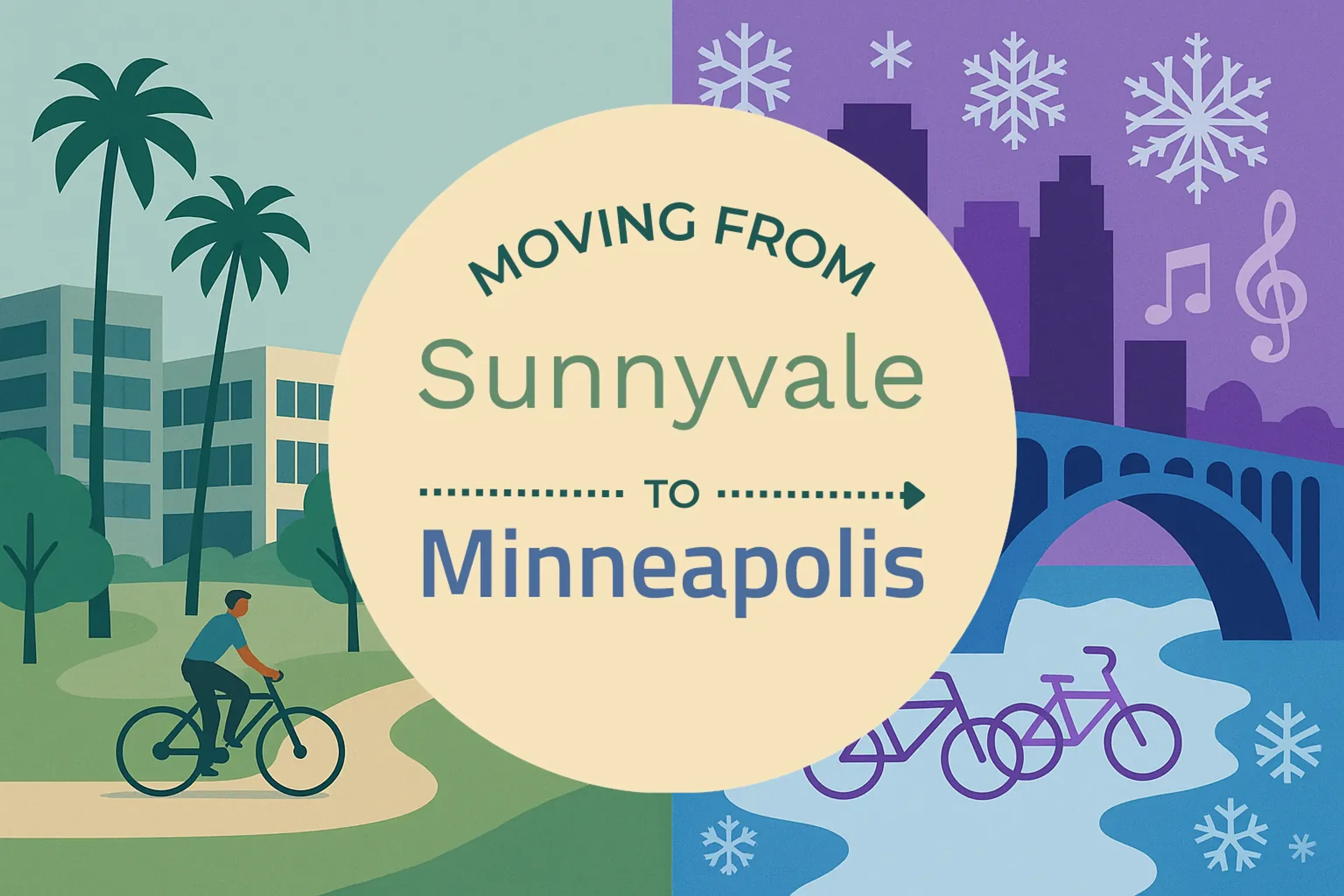 Side-by-side comparison of Sunnyvale to Minneapolis moving companies