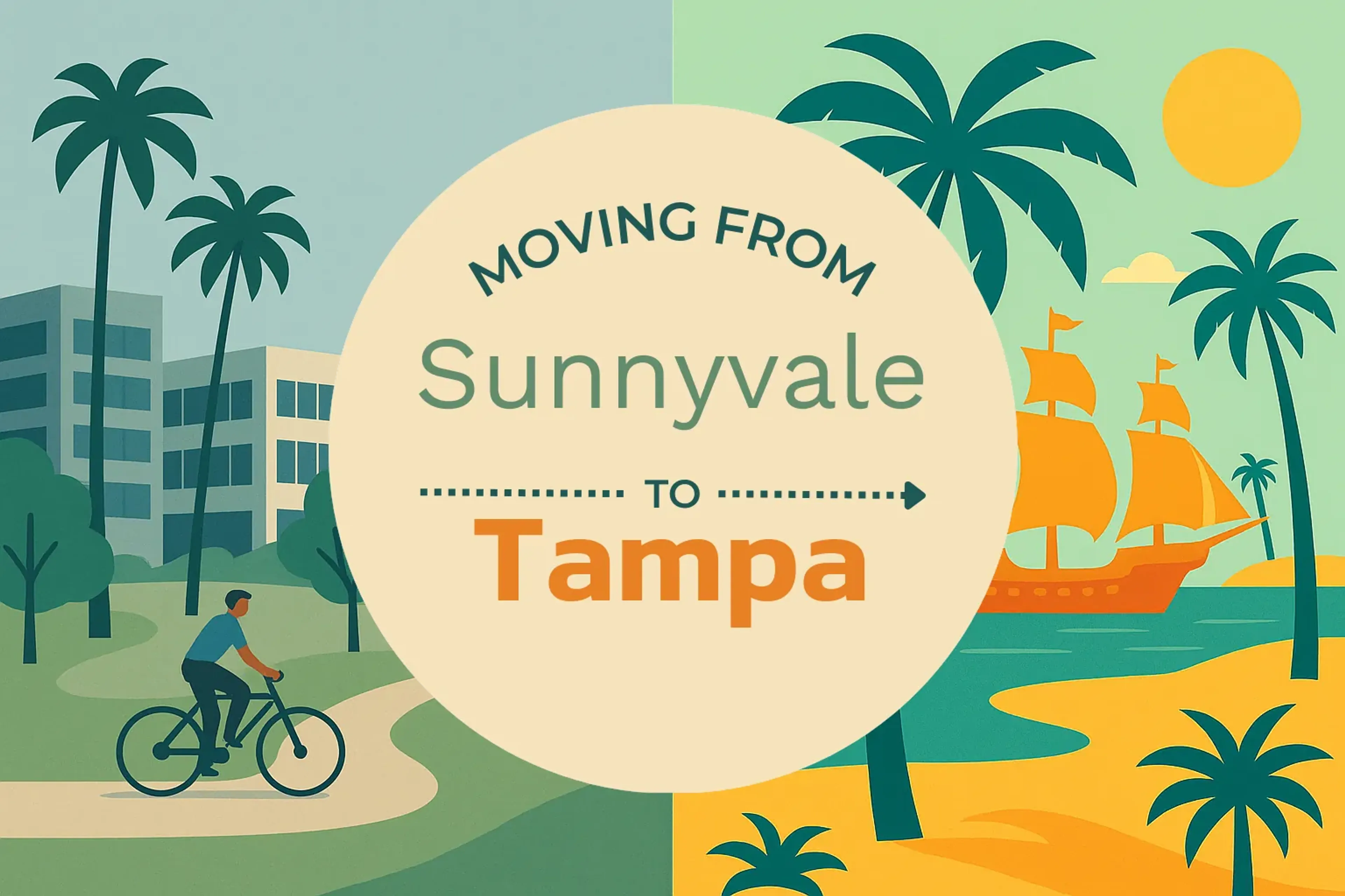 Side-by-side comparison of Sunnyvale to Tampa moving companies