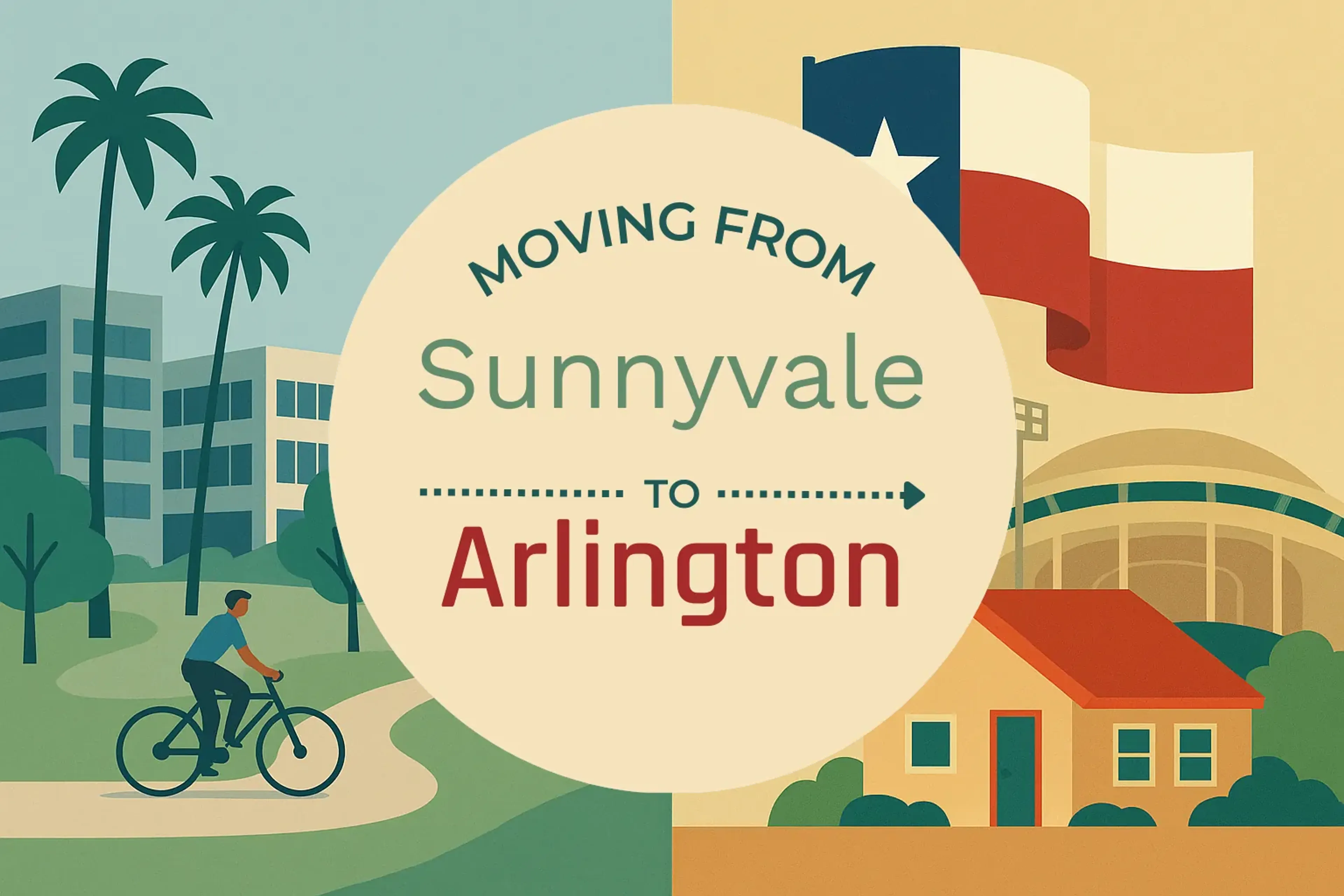 Side-by-side comparison of Sunnyvale to Arlington moving companies