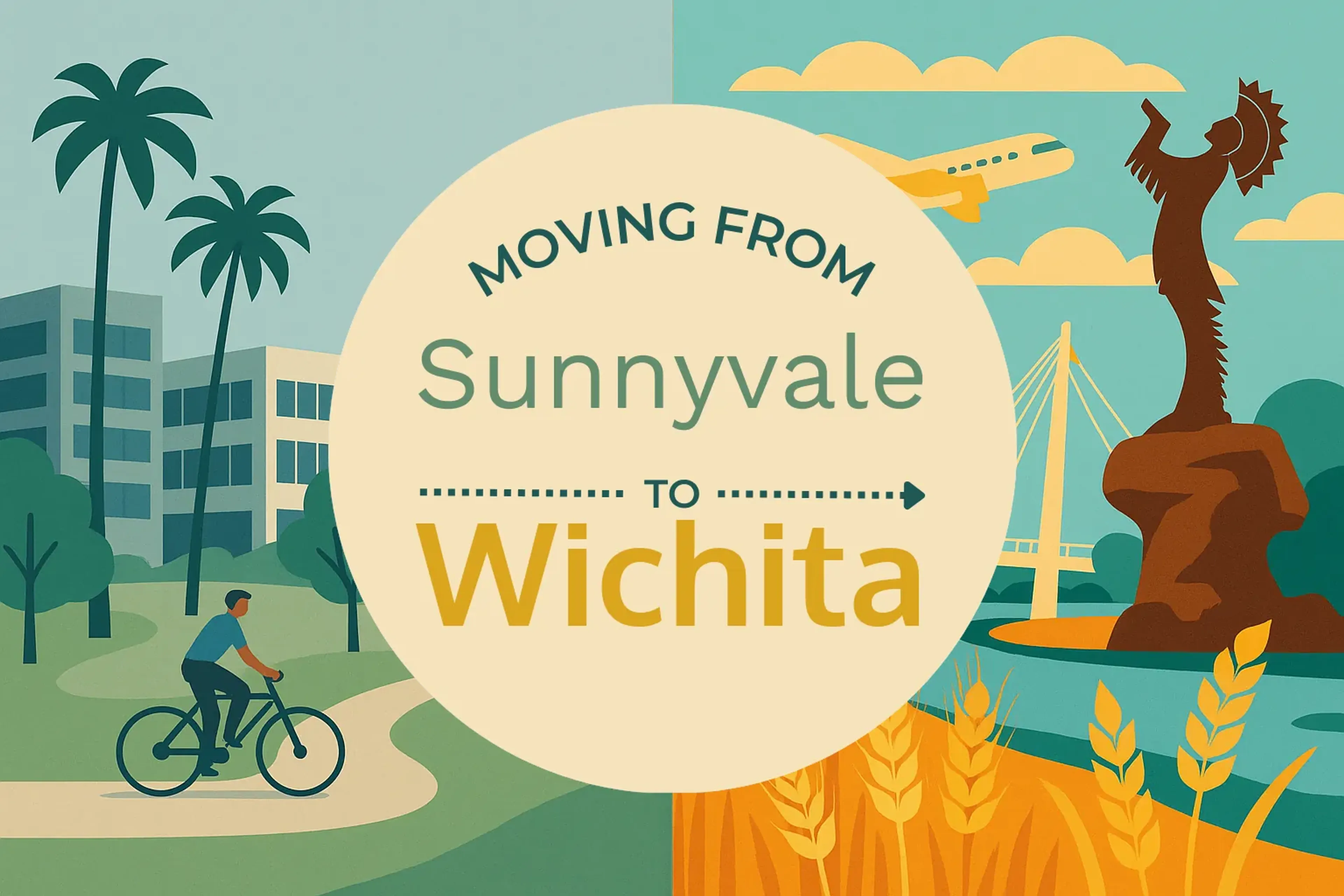 Side-by-side comparison of Sunnyvale to Wichita moving companies