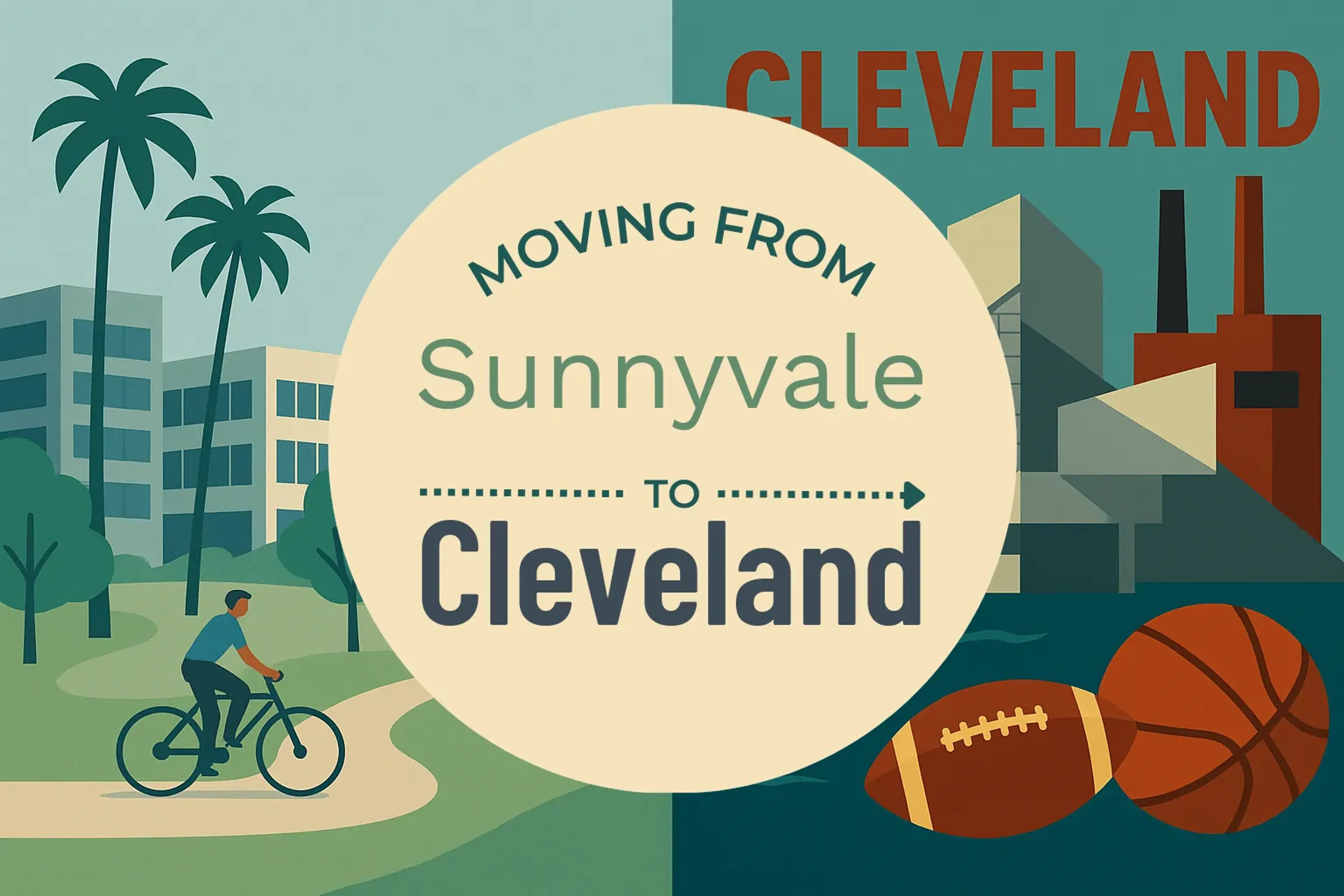 Side-by-side comparison of Sunnyvale to Cleveland moving companies