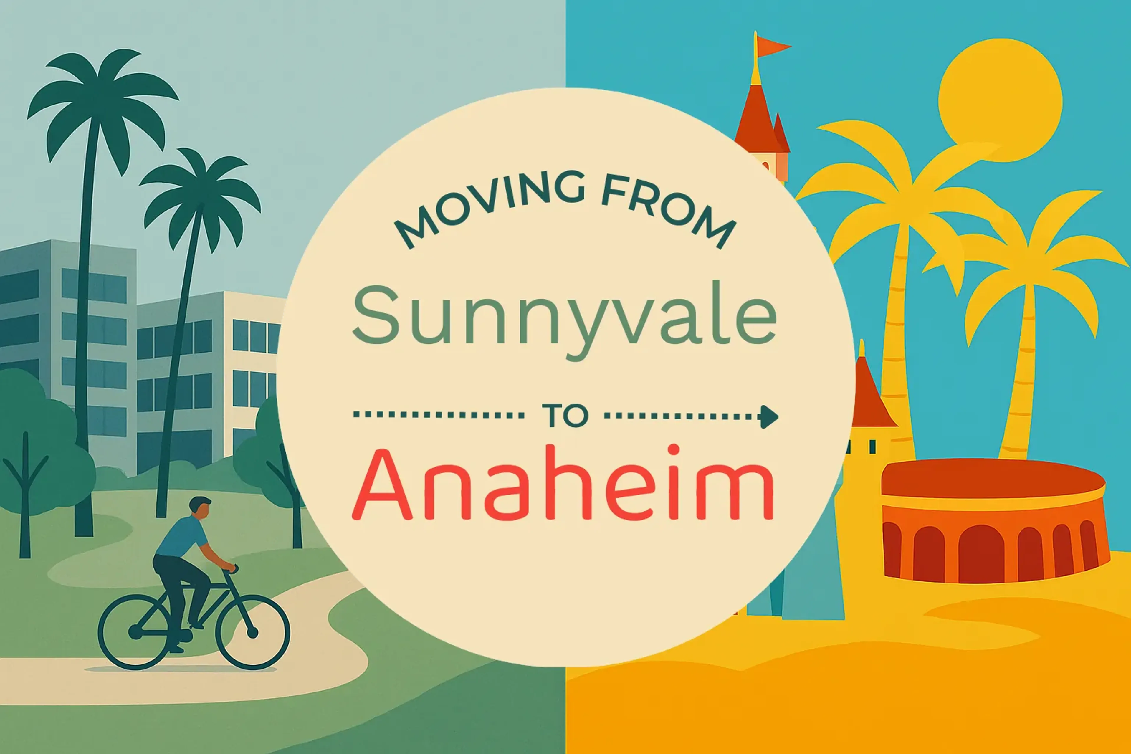 Side-by-side comparison of Sunnyvale to Anaheim moving companies