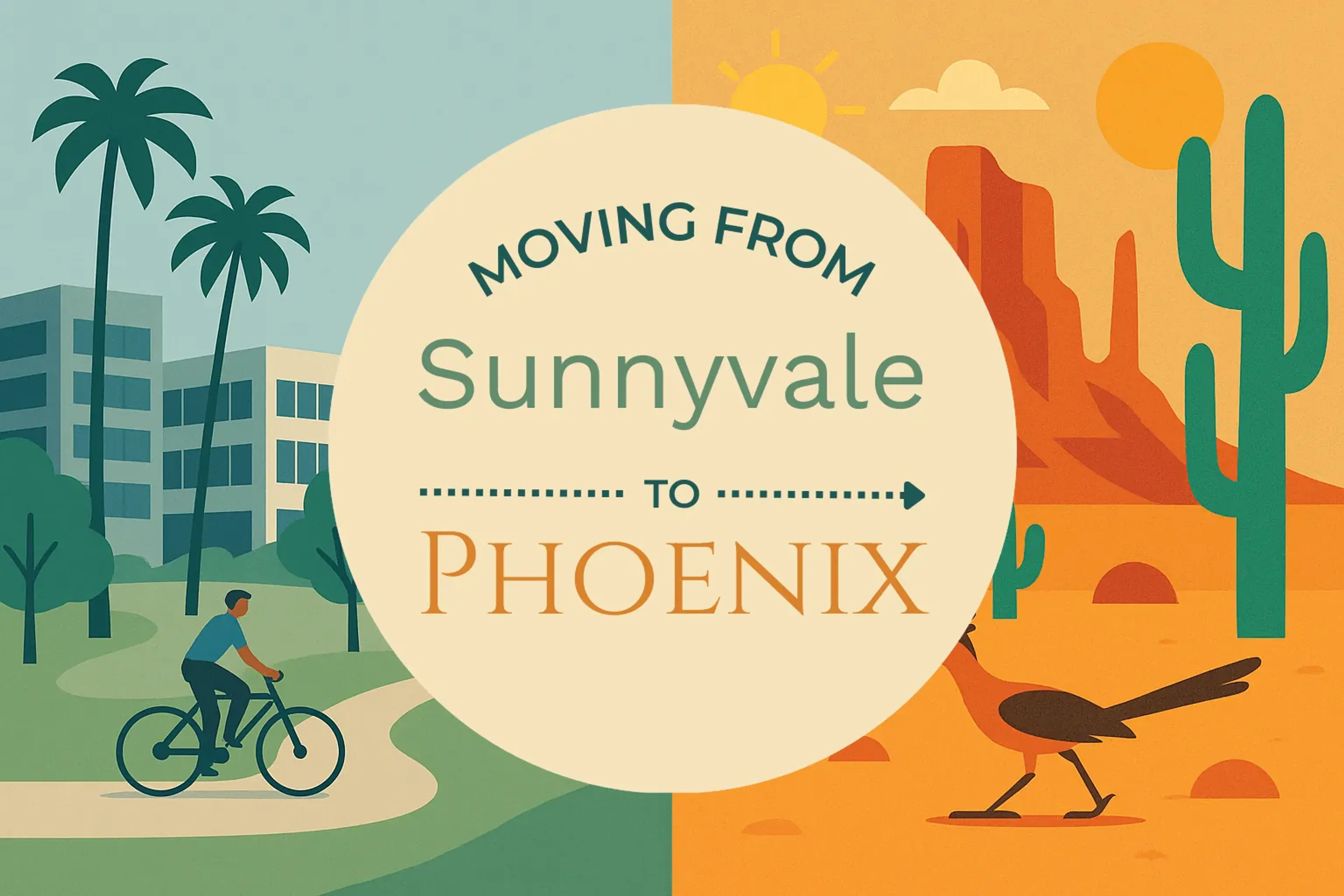 Side-by-side comparison of Sunnyvale to Phoenix moving companies