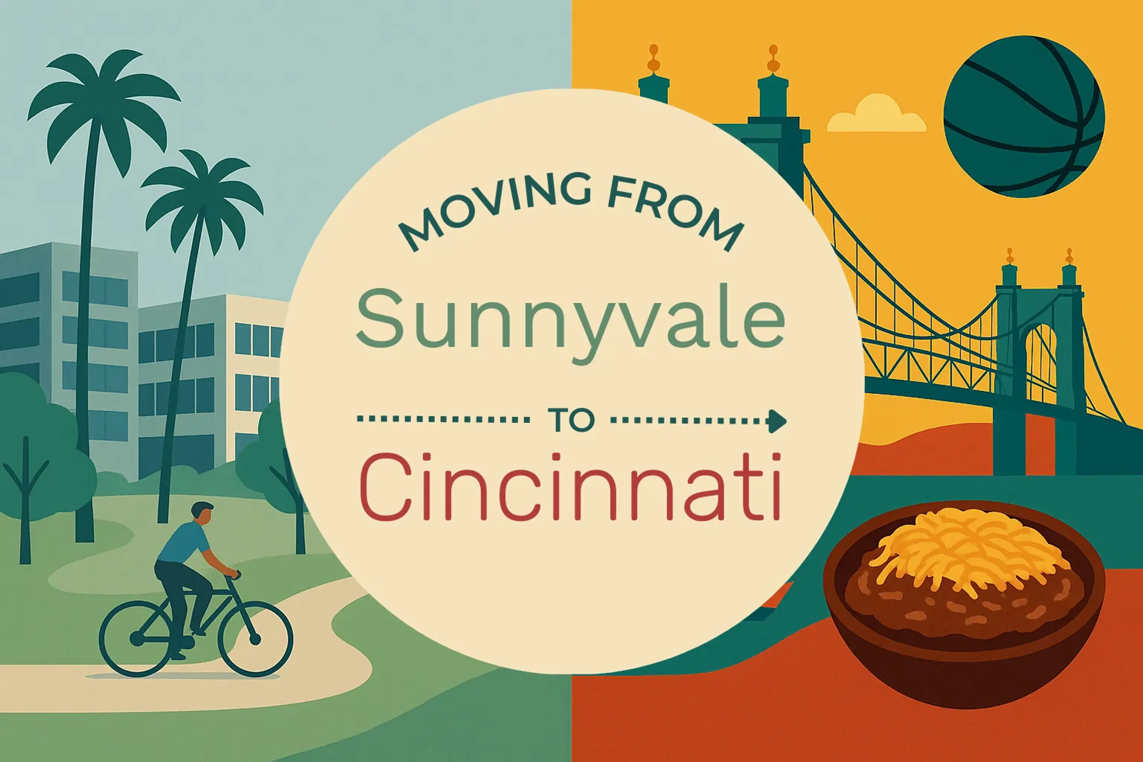 Side-by-side comparison of Sunnyvale to Cincinnati moving companies