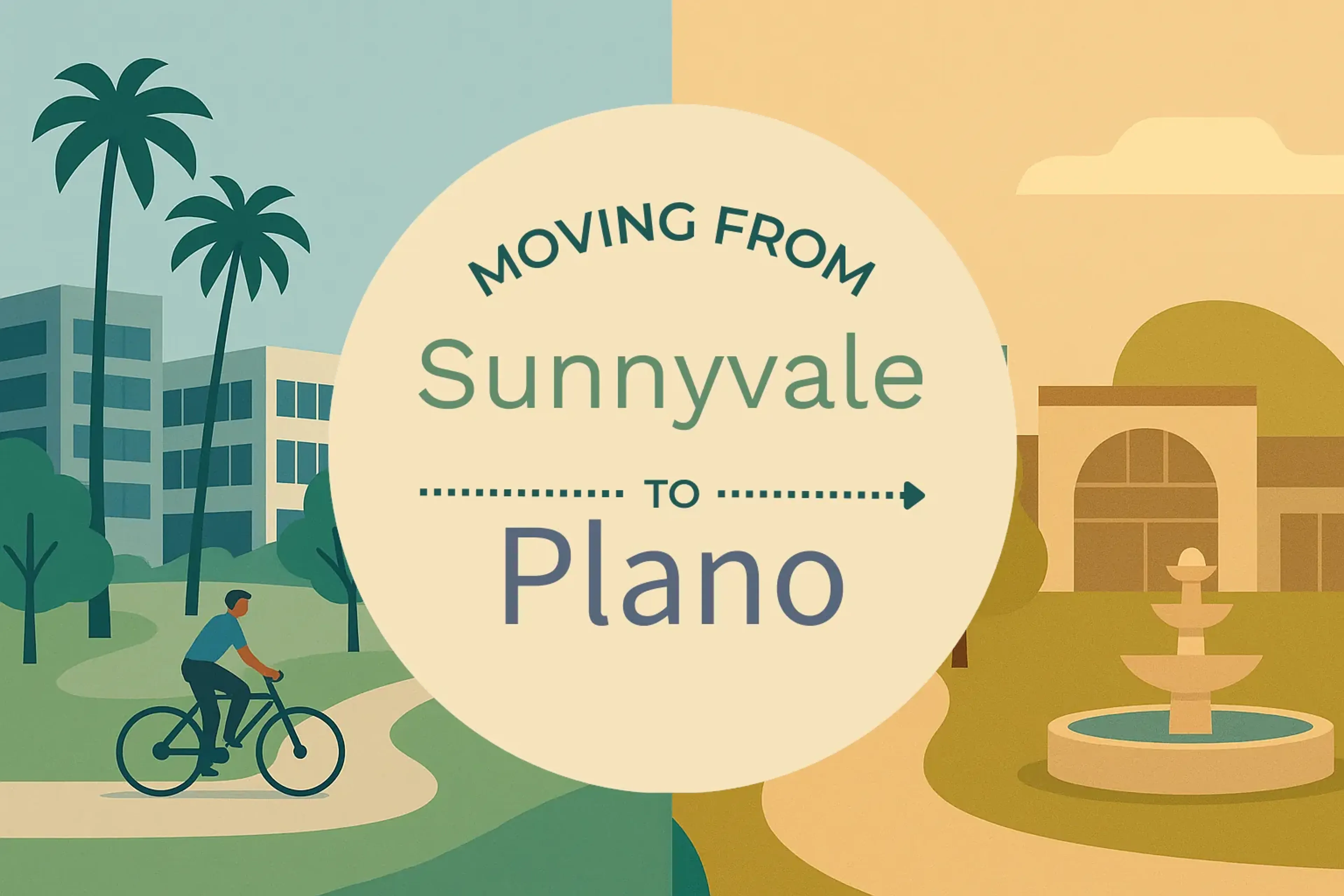 Side-by-side comparison of Sunnyvale to Plano moving companies