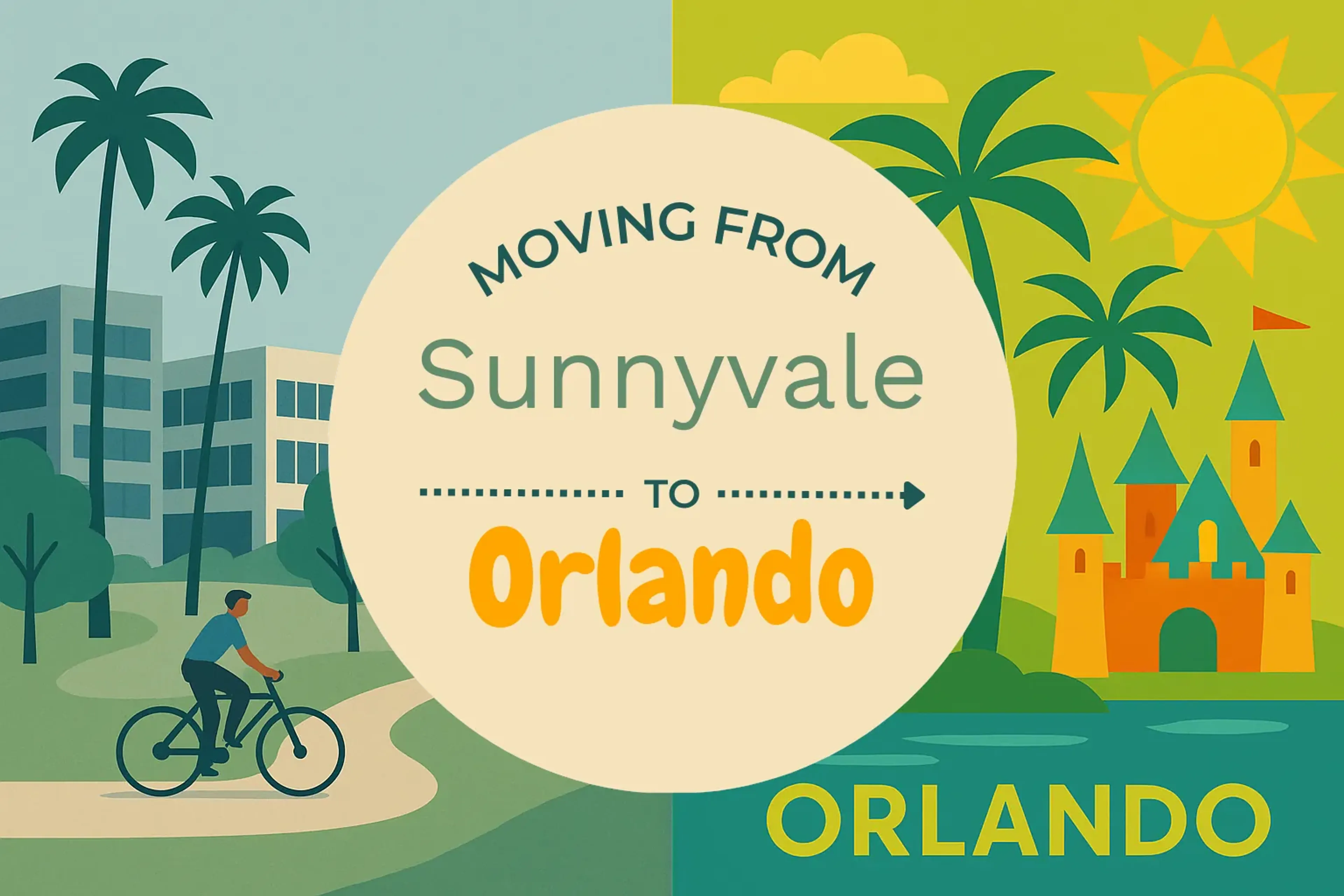 Side-by-side comparison of Sunnyvale to Orlando moving companies