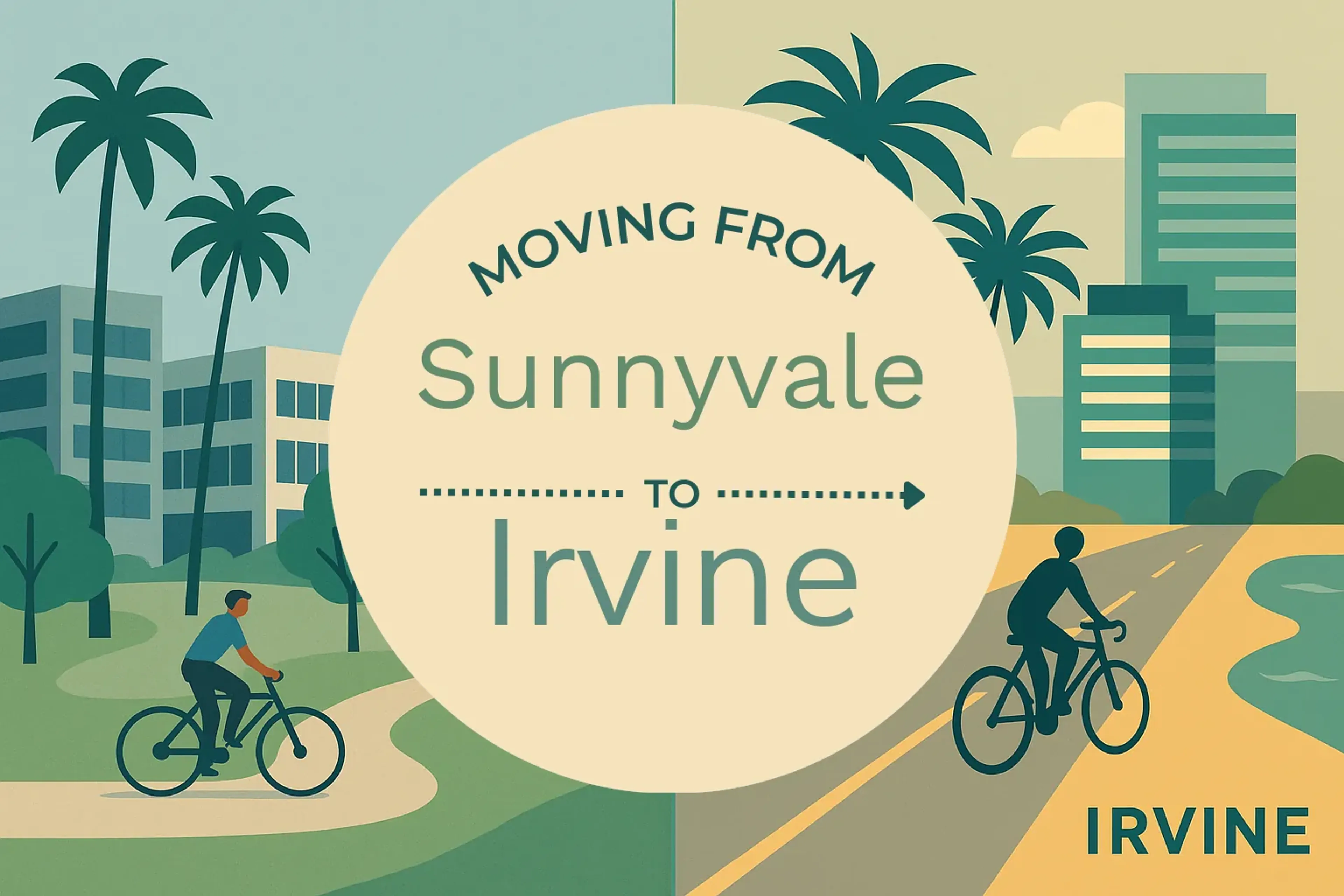 Side-by-side comparison of Sunnyvale to Irvine moving companies
