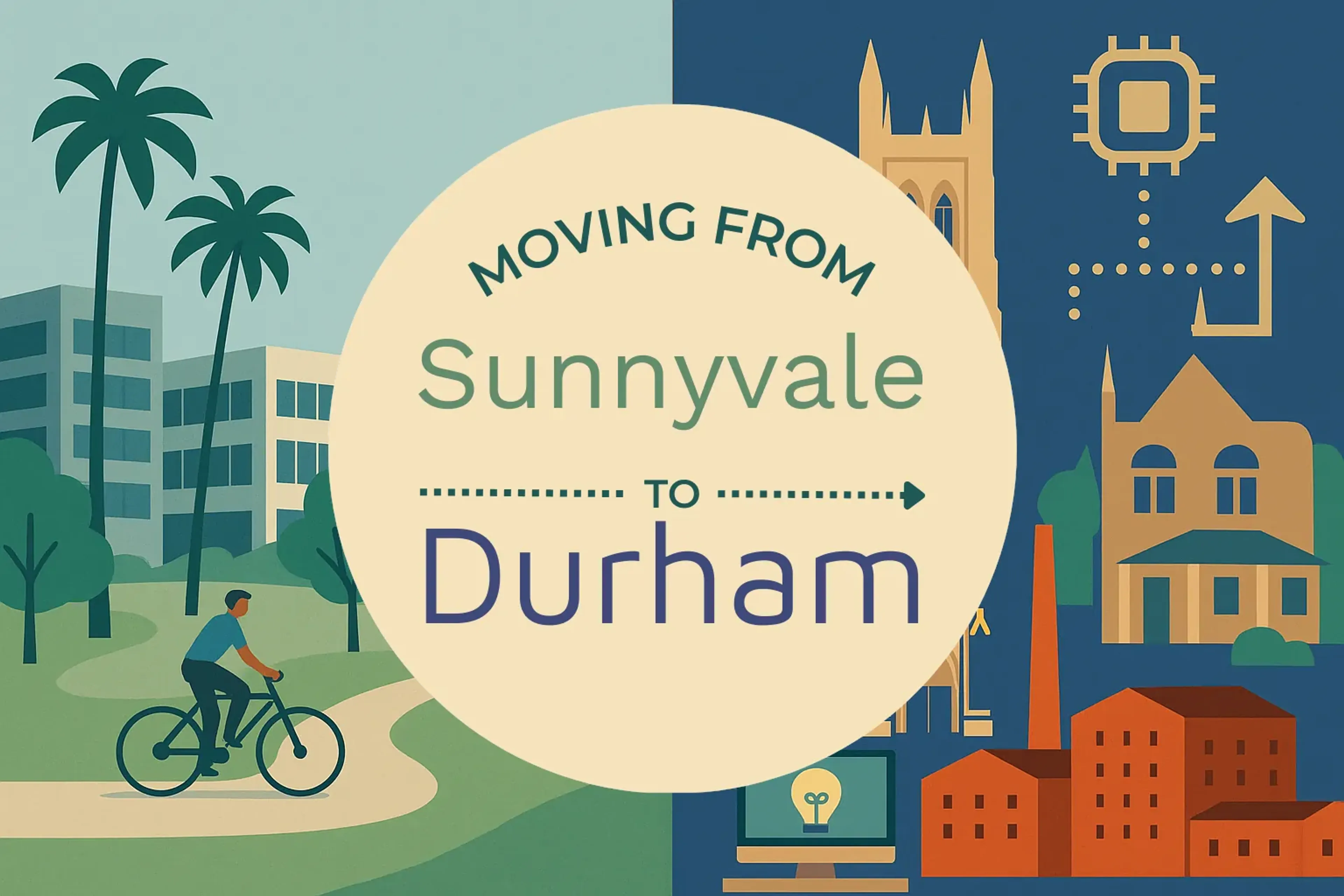 Side-by-side comparison of Sunnyvale to Durham moving companies