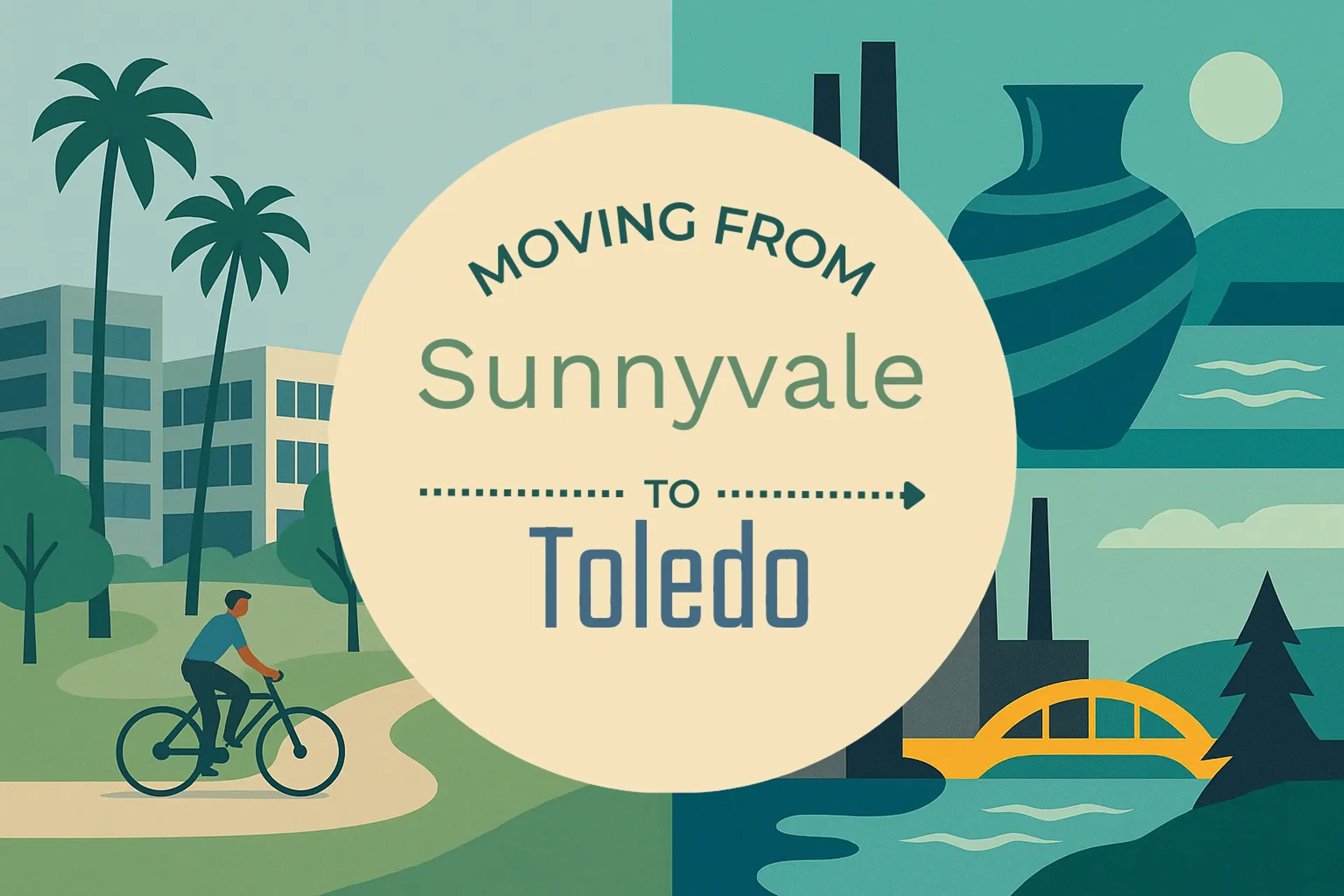 Side-by-side comparison of Sunnyvale to Toledo moving companies