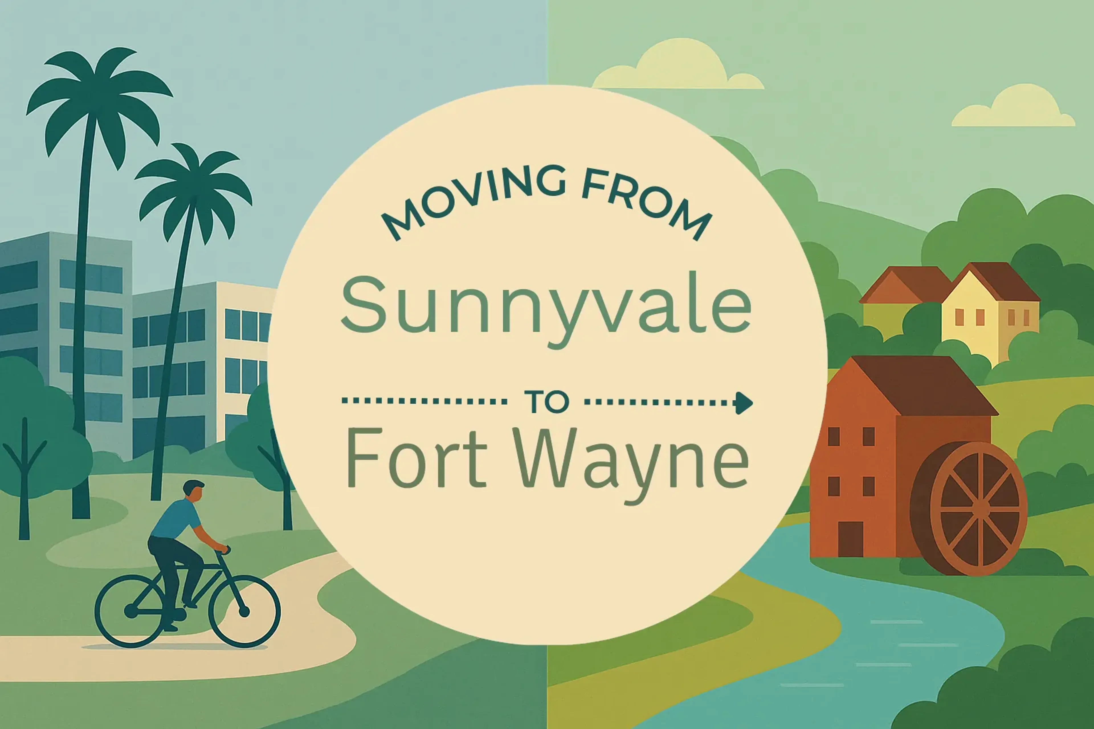 Side-by-side comparison of Sunnyvale to Fort Wayne moving companies