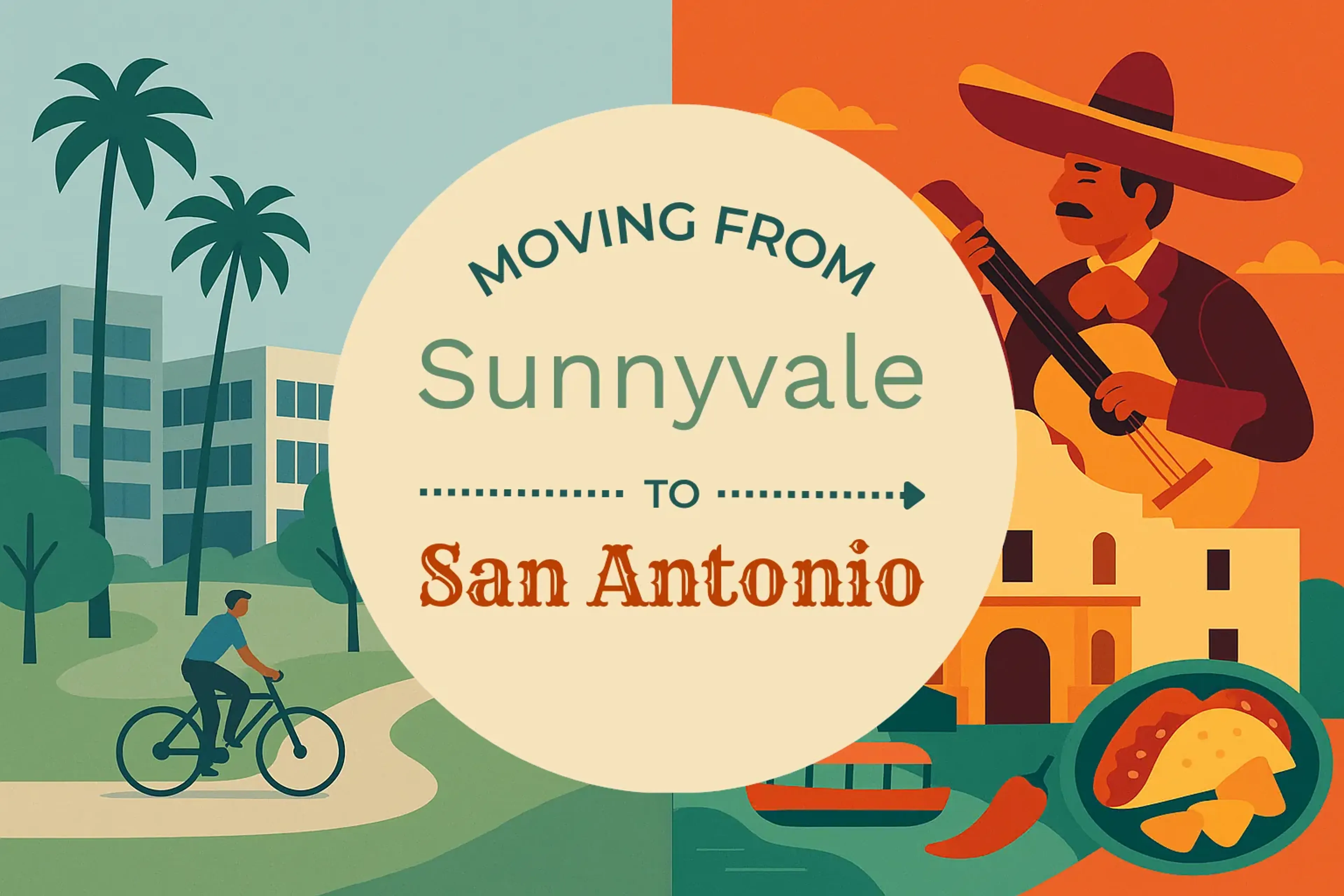 Side-by-side comparison of Sunnyvale to San Antonio moving companies
