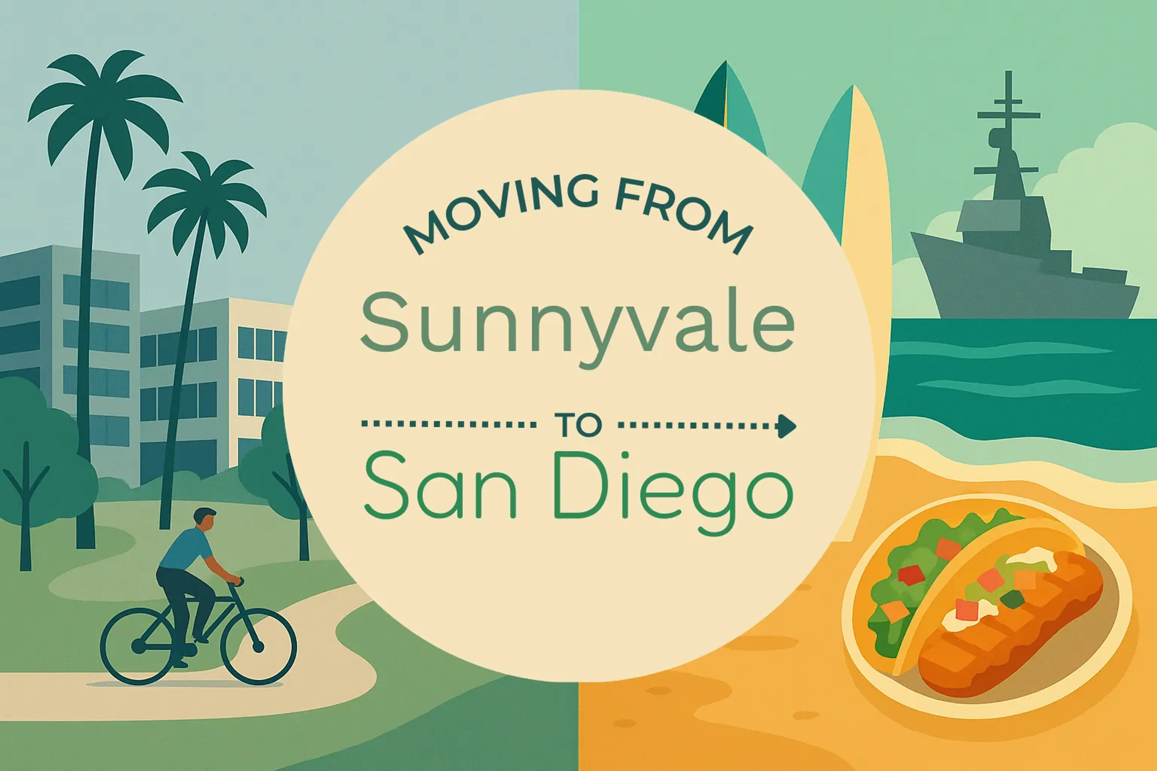 Side-by-side comparison of Sunnyvale to San Diego moving companies